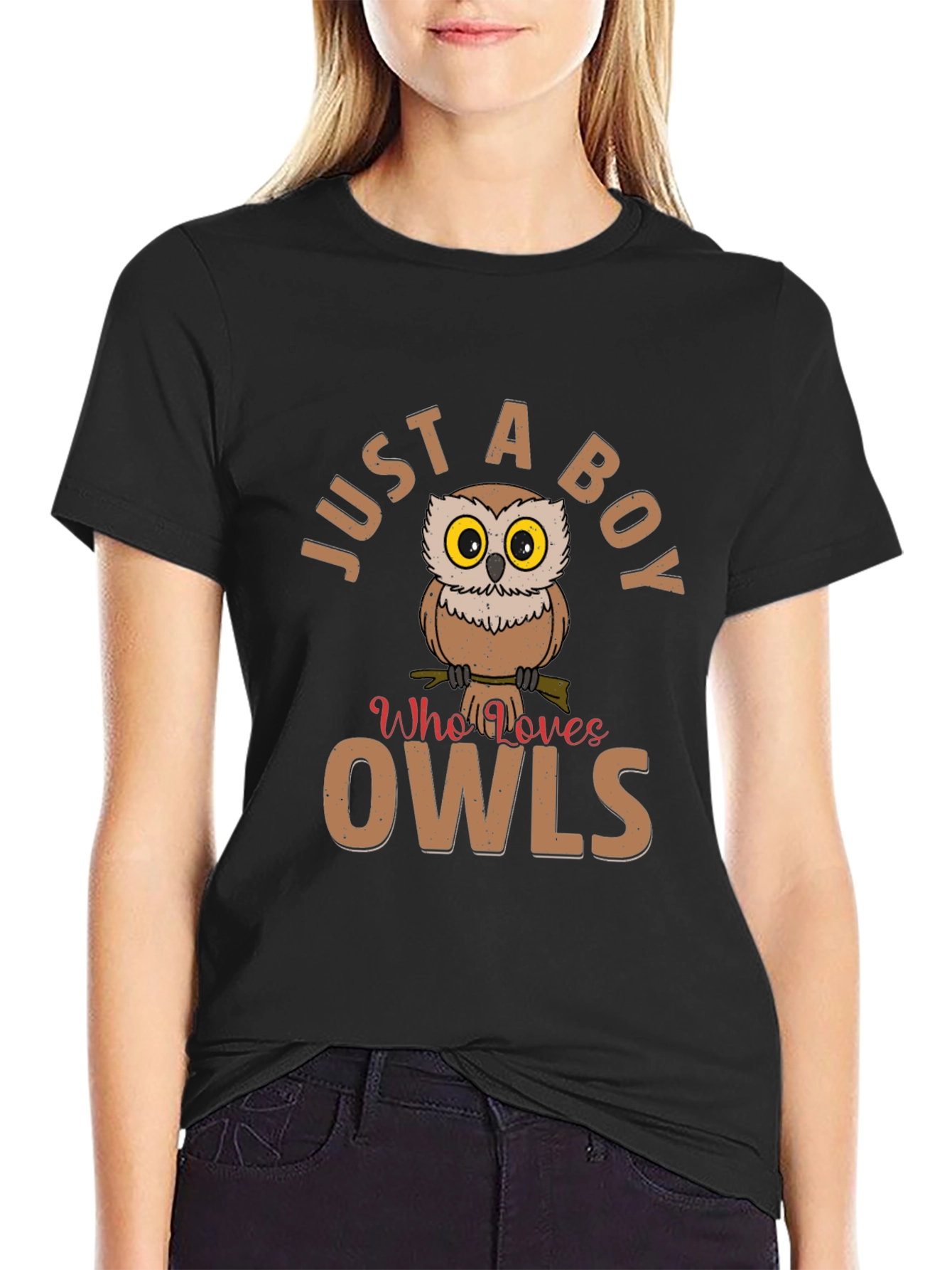Just a Boy Who Loves Owls T-Shirt