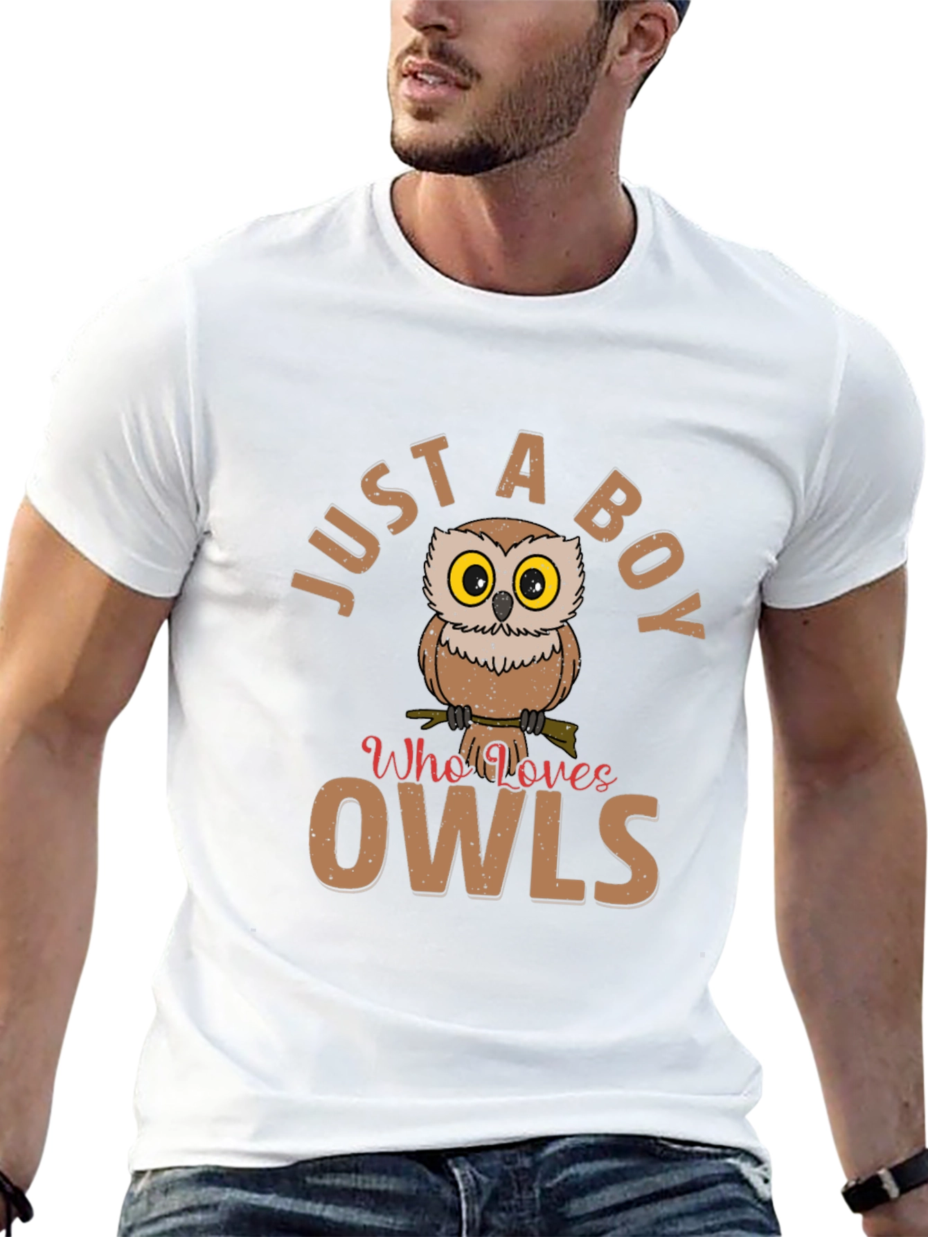 Just a Boy Who Loves Owls T-Shirt