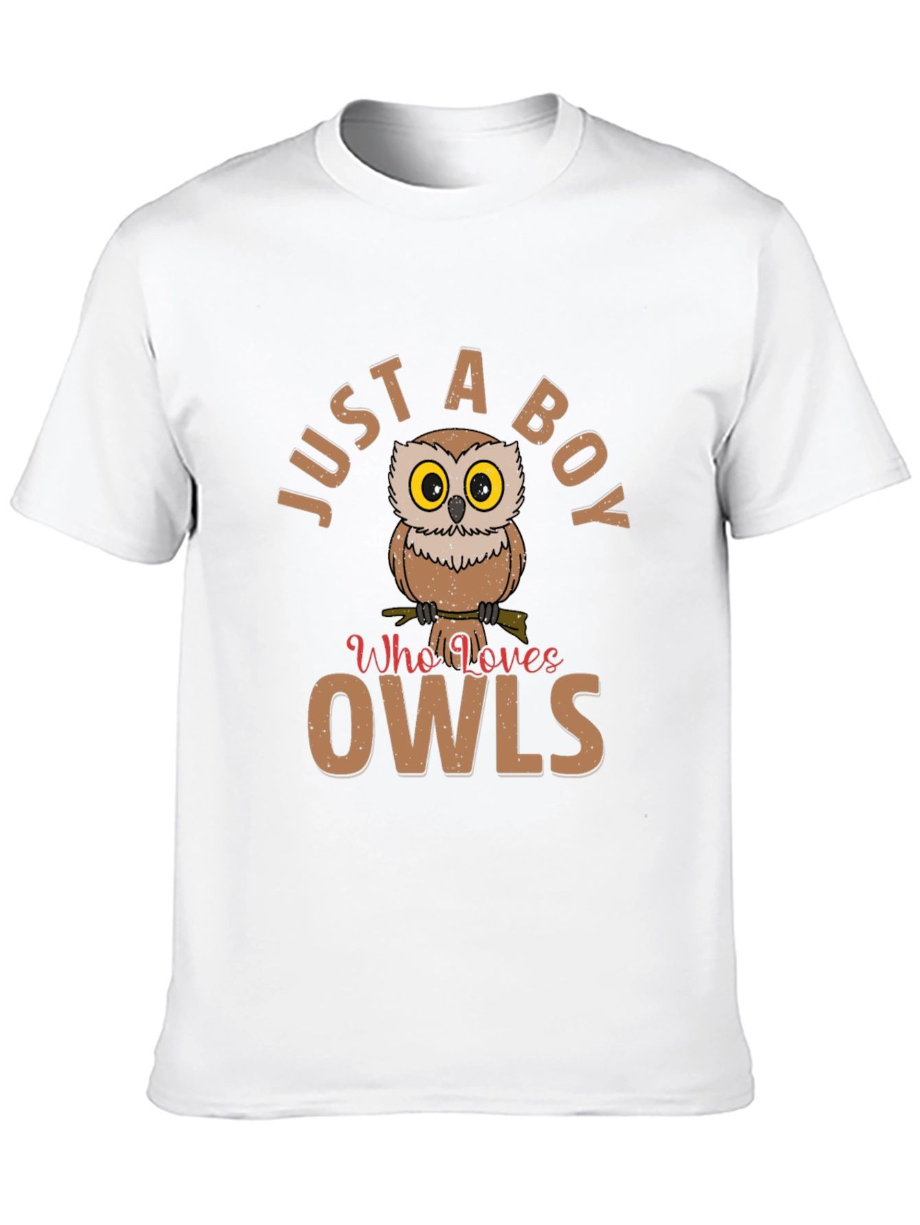 Just a Boy Who Loves Owls T-Shirt