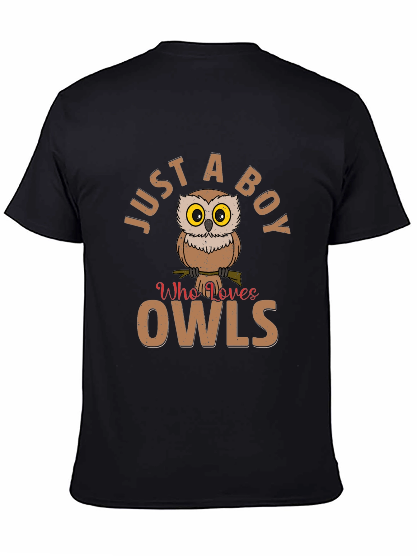 Just a Boy Who Loves Owls T-Shirt