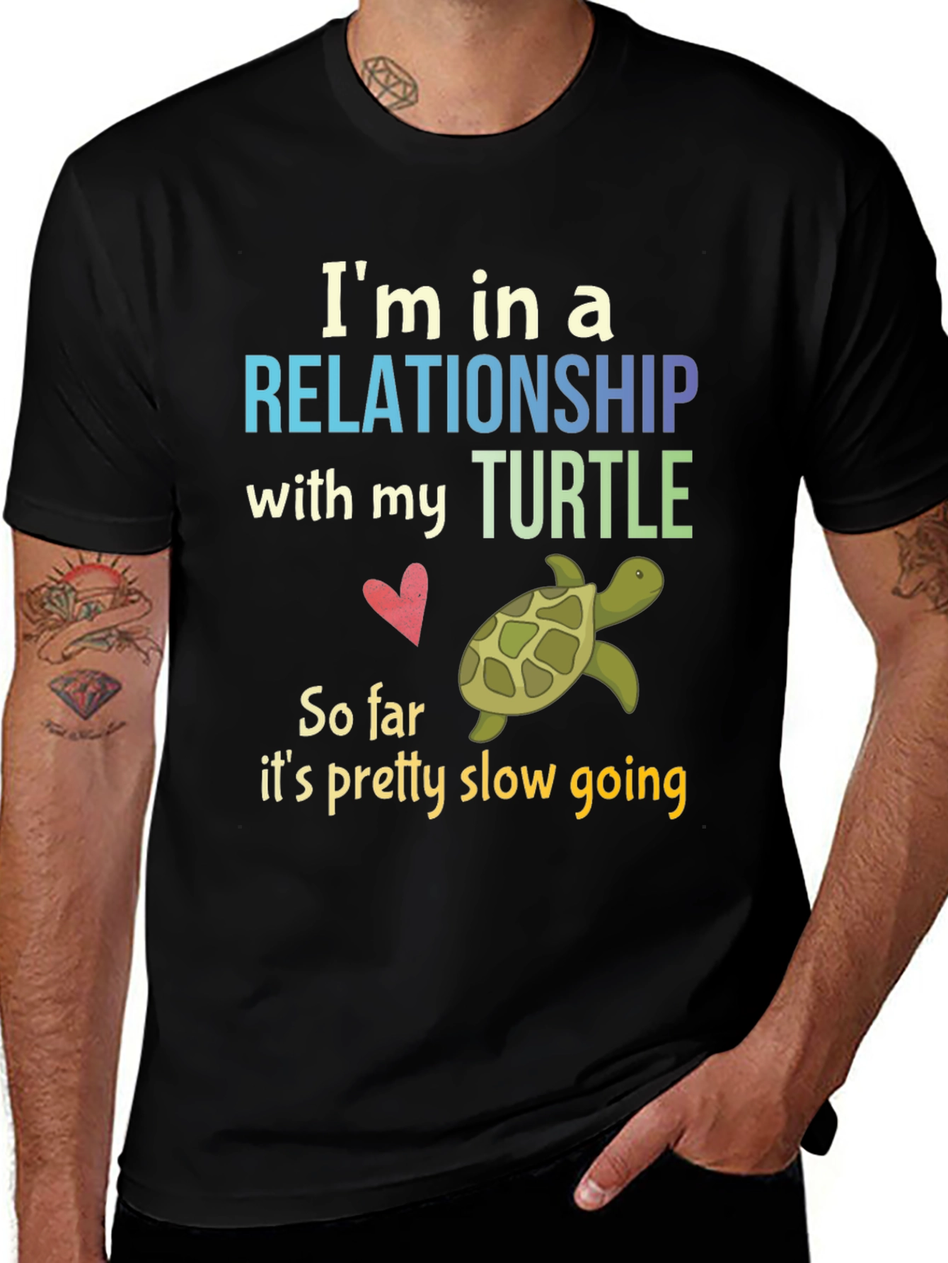Turtle Relationship T-Shirt - Funny Slow Going Tee