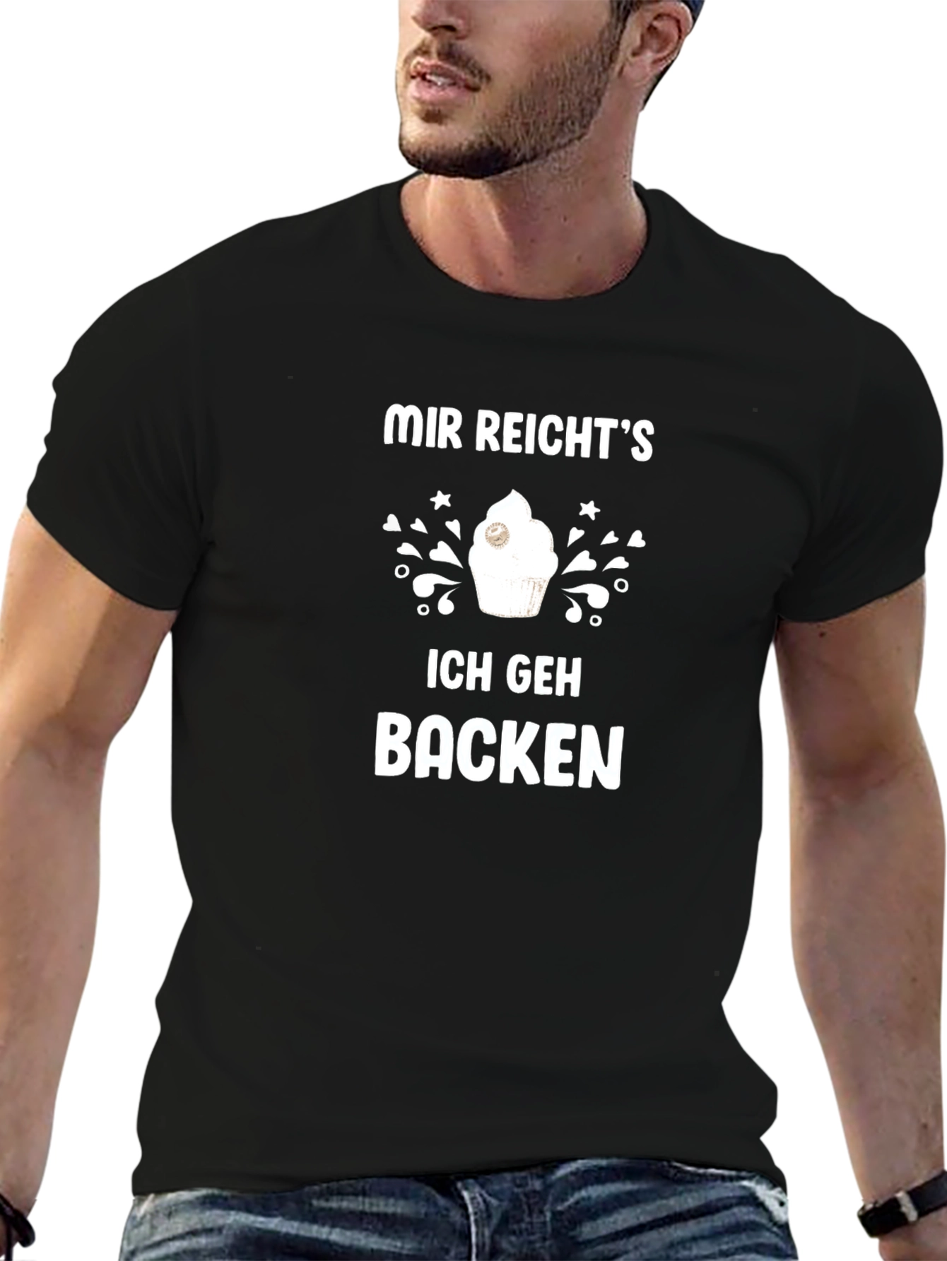Mir Reichts Ich Geh Backen Black T-Shirt