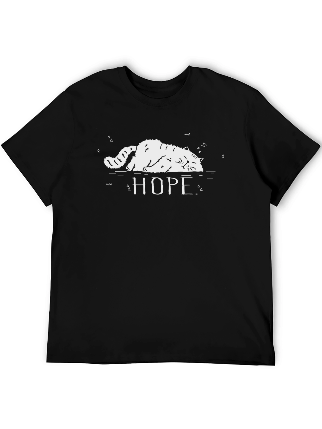 Hope Cat T-Shirt - Relaxed Graphic Tee