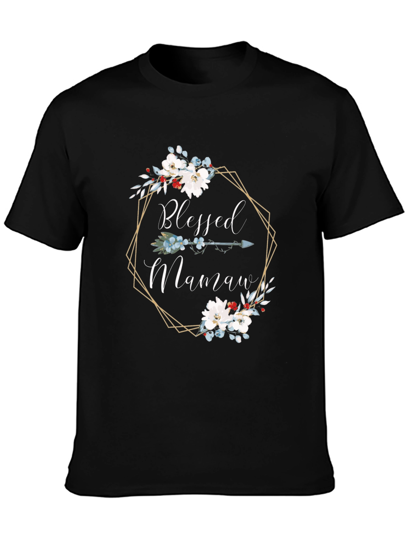 Blessed Mamaw Floral Arrow T-Shirt