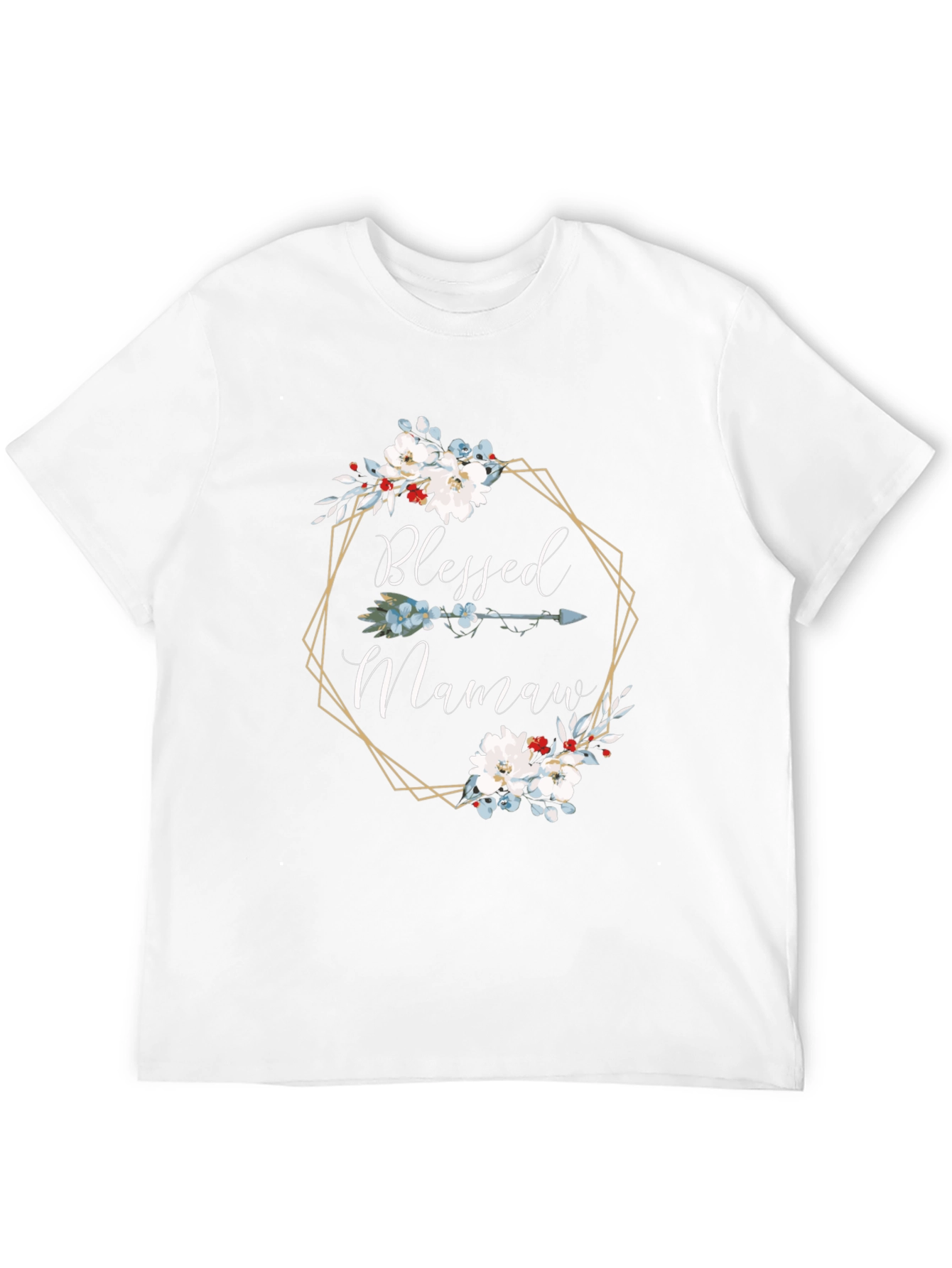 Blessed Mamaw Floral Arrow T-Shirt