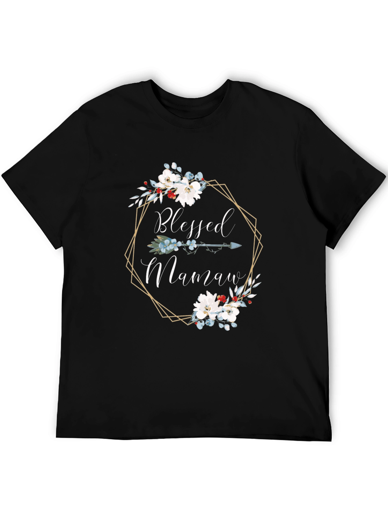 Blessed Mamaw Floral Arrow T-Shirt
