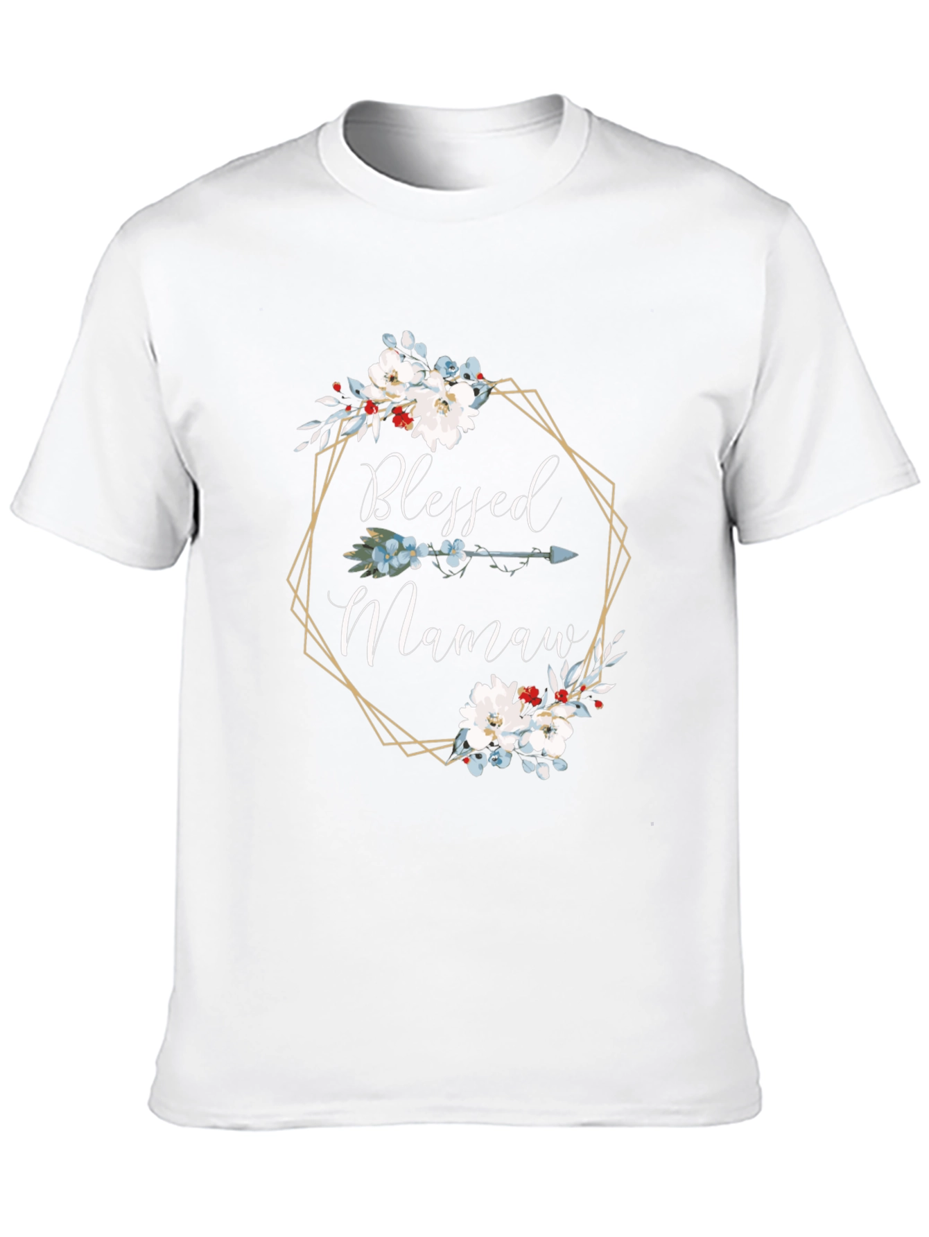 Blessed Mamaw Floral Arrow T-Shirt