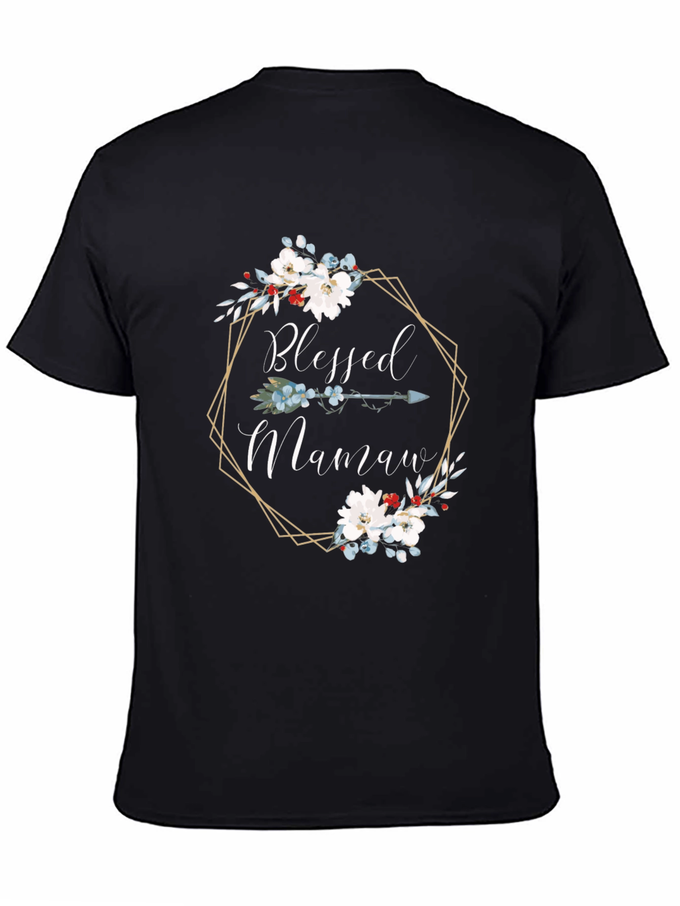 Blessed Mamaw Floral Arrow T-Shirt