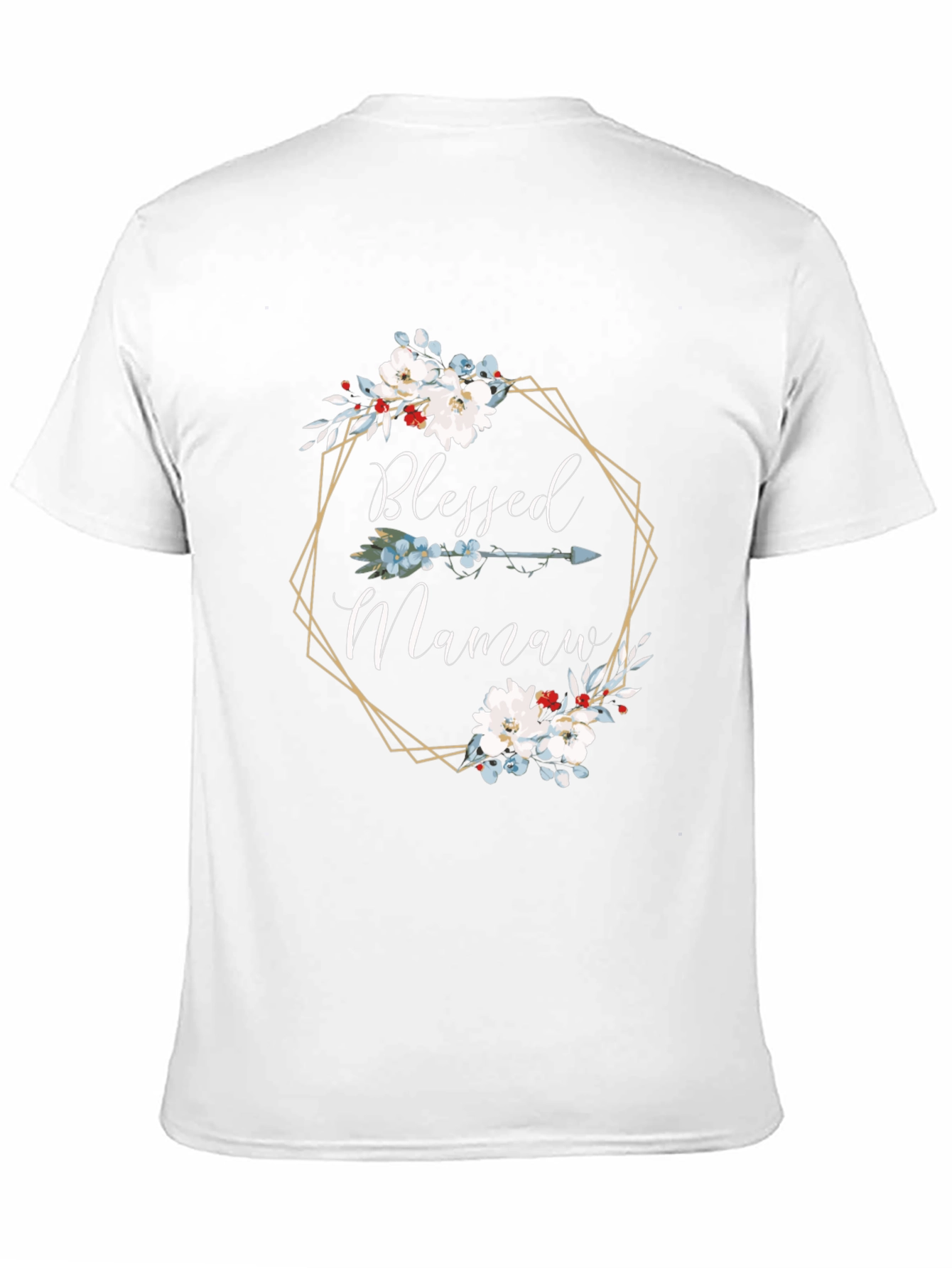 Blessed Mamaw Floral Arrow T-Shirt