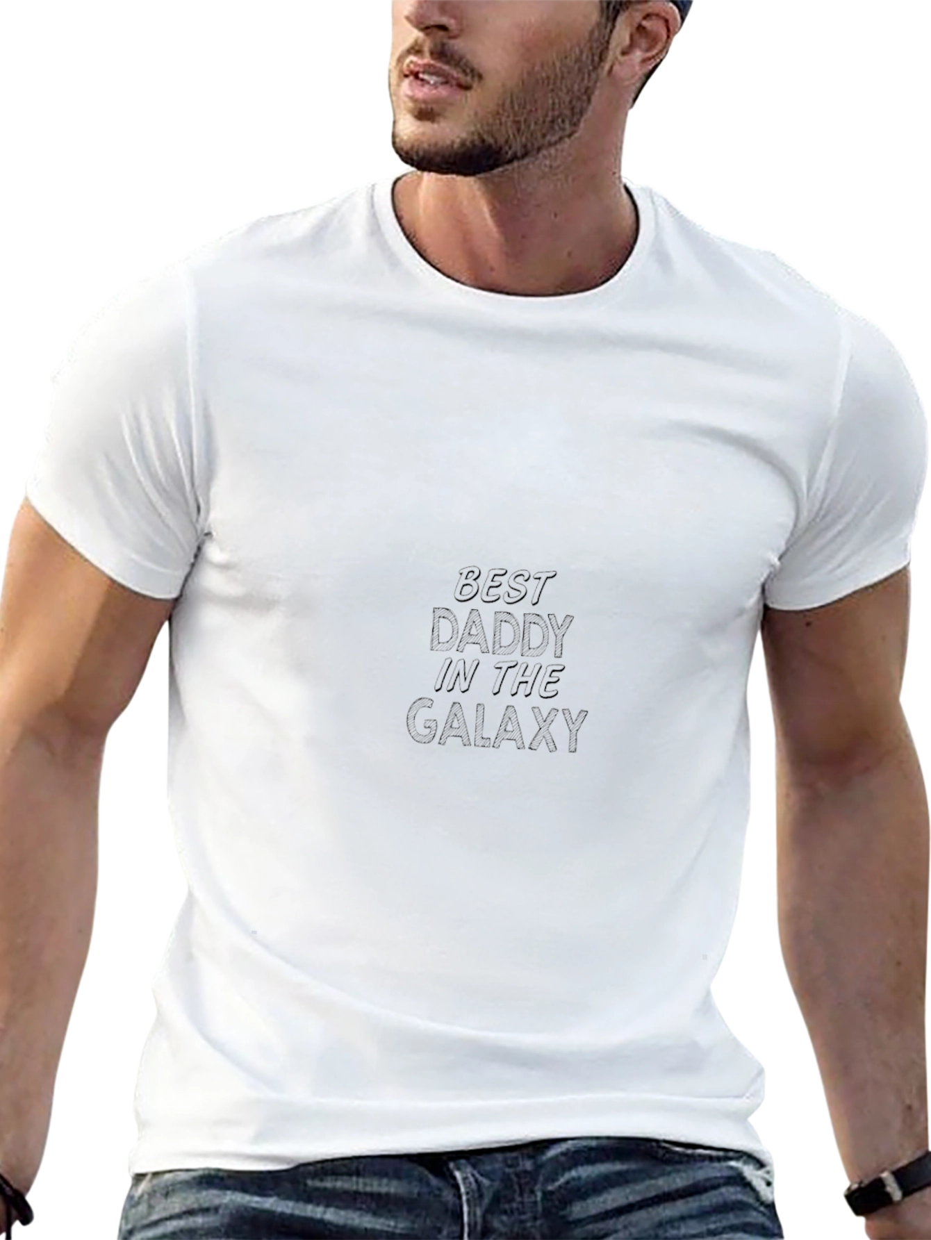 Best Daddy in the Galaxy Black T-Shirt