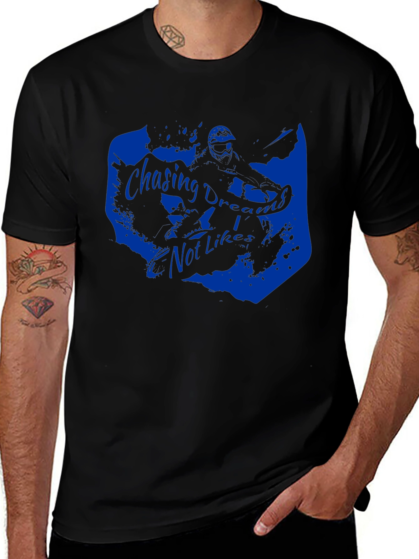 Chasing Dreams Graphic Tee - Black