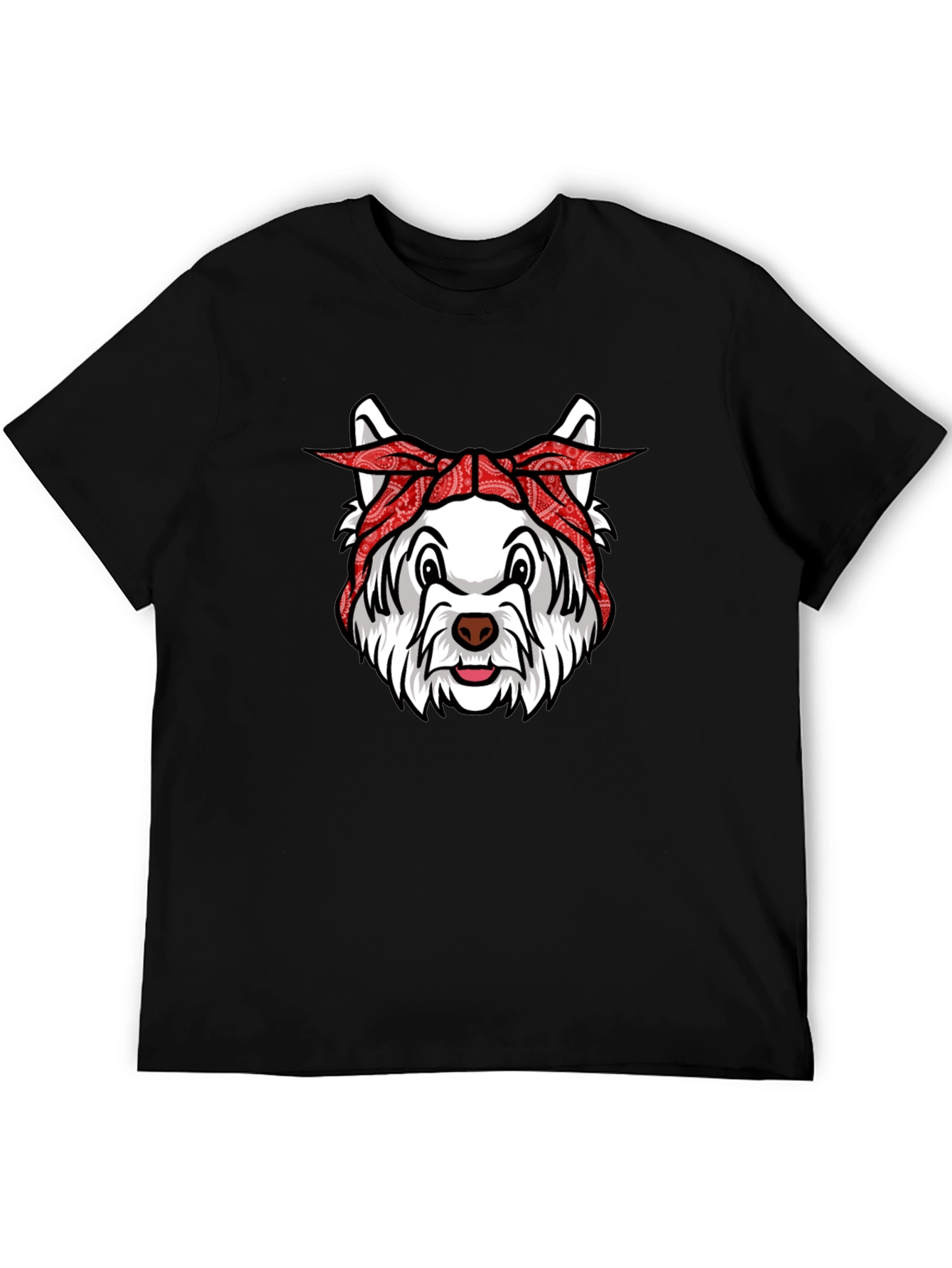 Dog Bandana Graphic Tee - Cool Canine Style
