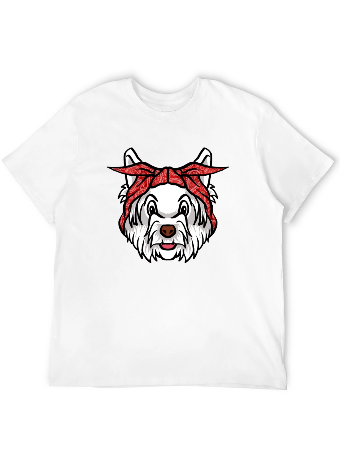Dog Bandana Graphic Tee - Cool Canine Style