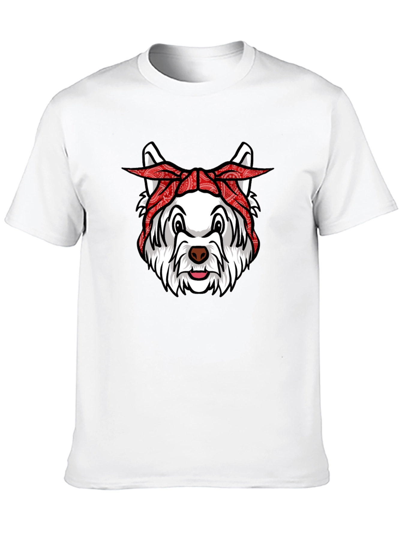 Dog Bandana Graphic Tee - Cool Canine Style