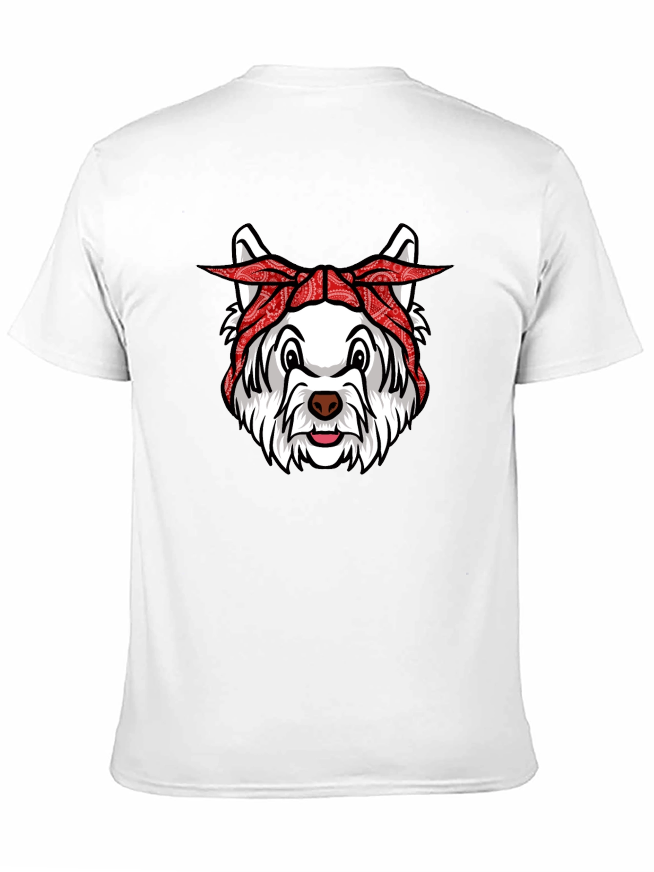 Dog Bandana Graphic Tee - Cool Canine Style