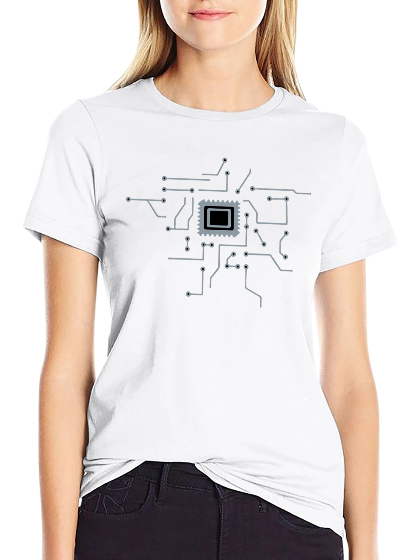 Tech Circuit Board T-Shirt - Geeky Style