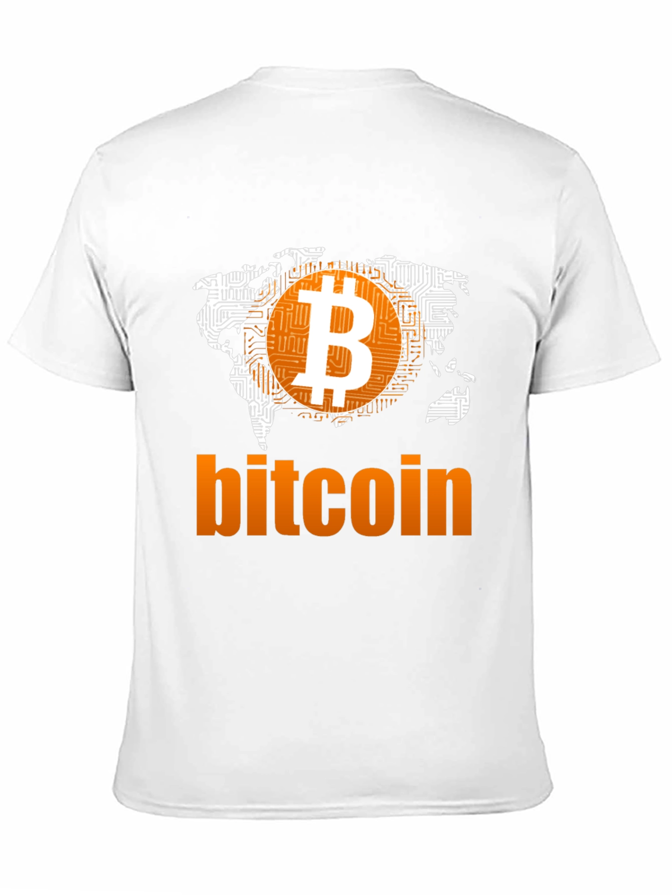 Bitcoin World Map Graphic T-Shirt