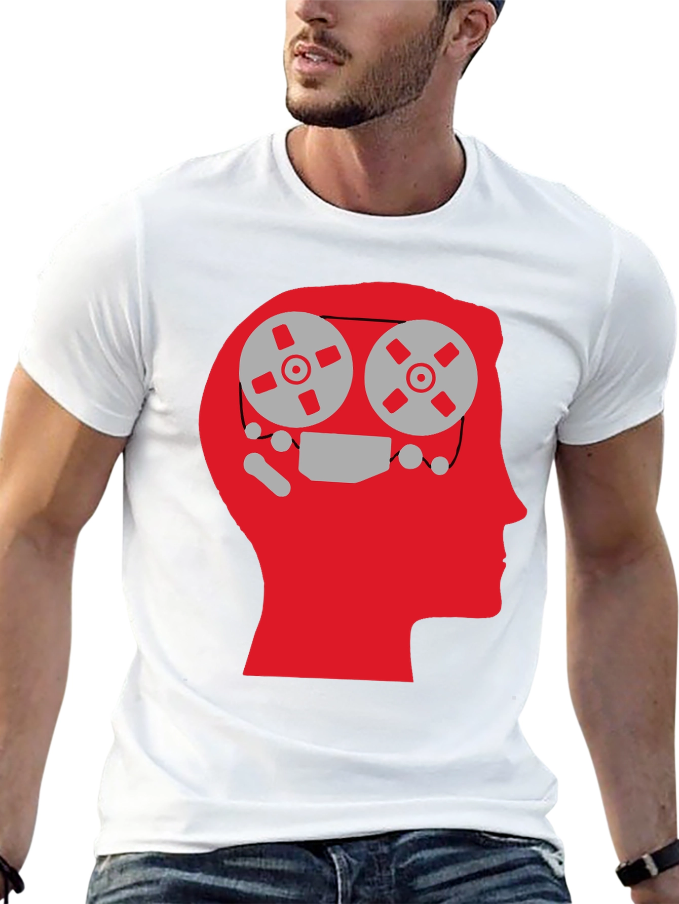 Mind Reels Graphic Tee - Black Cotton T-Shirt