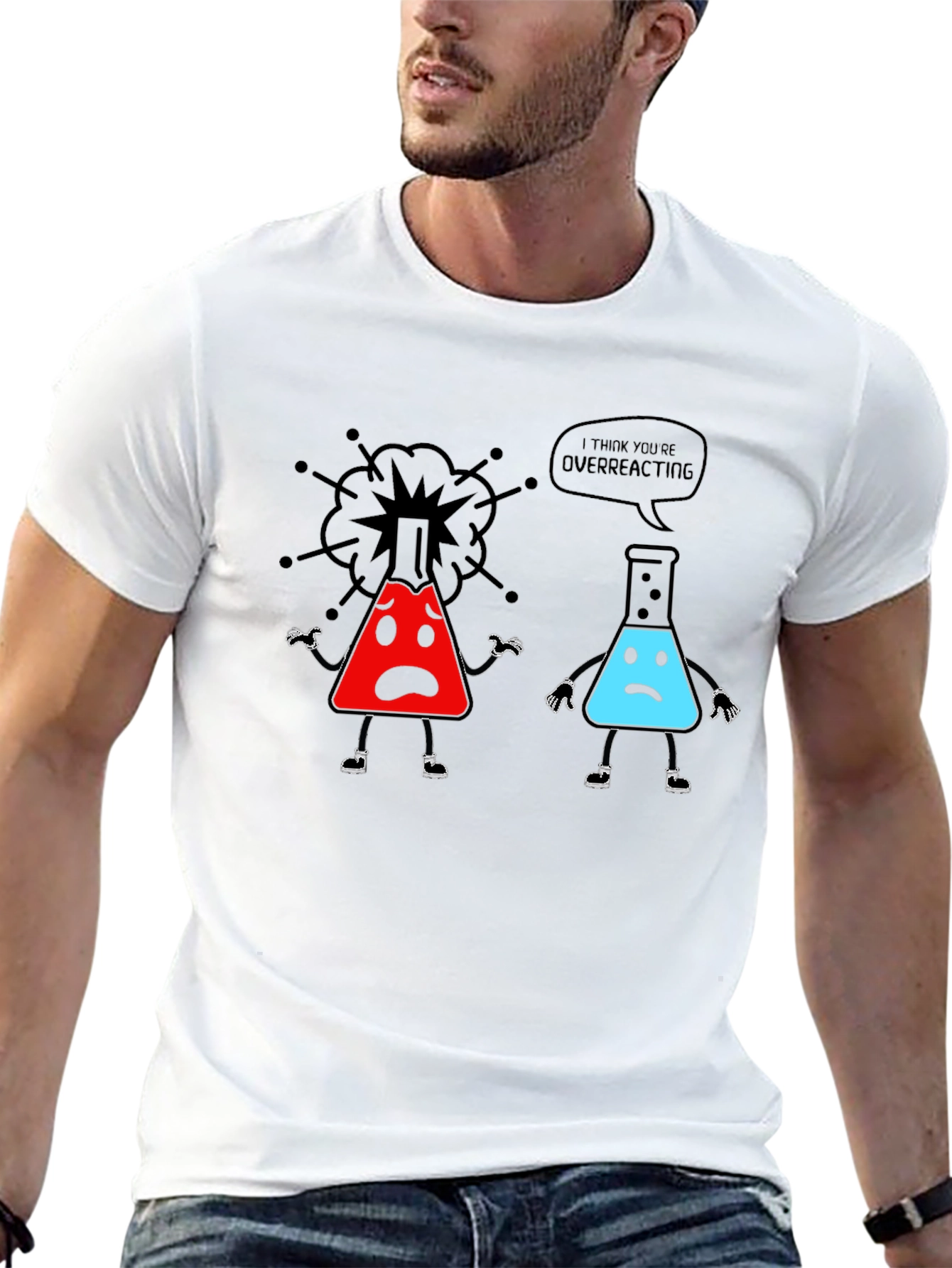 Overreacting Science T-Shirt - Funny Chemistry Tee