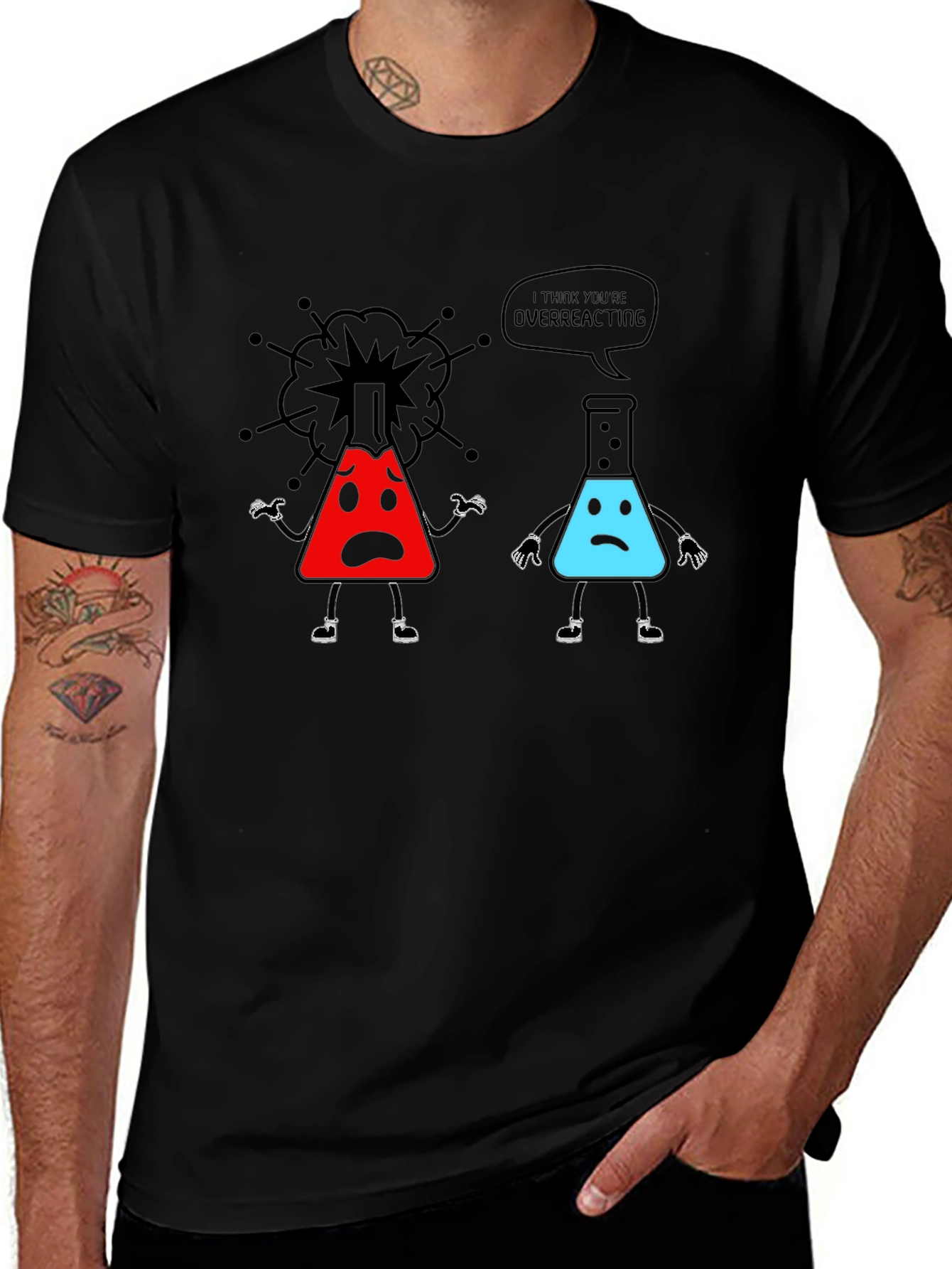 Overreacting Science T-Shirt - Funny Chemistry Tee