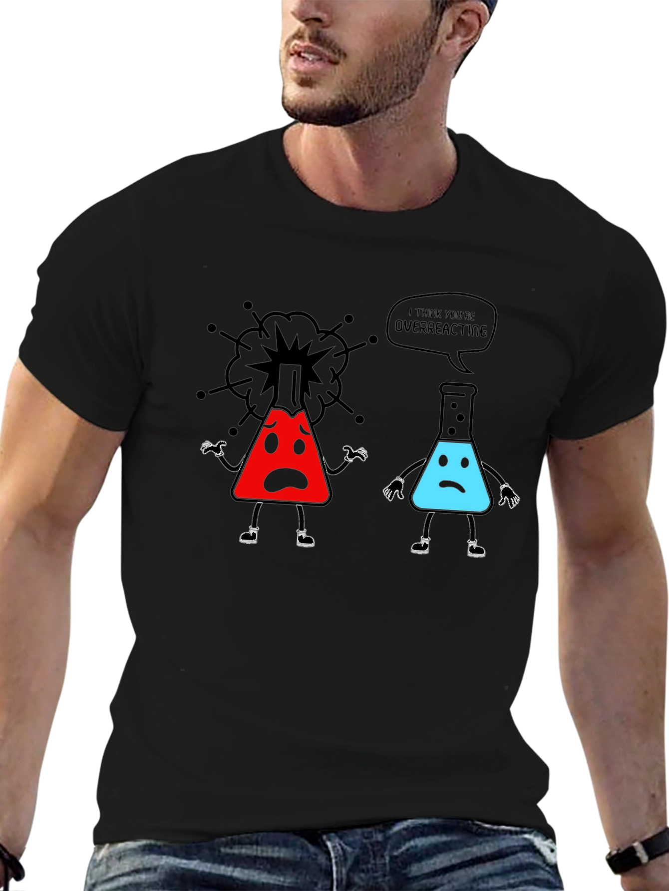 Overreacting Science T-Shirt - Funny Chemistry Tee