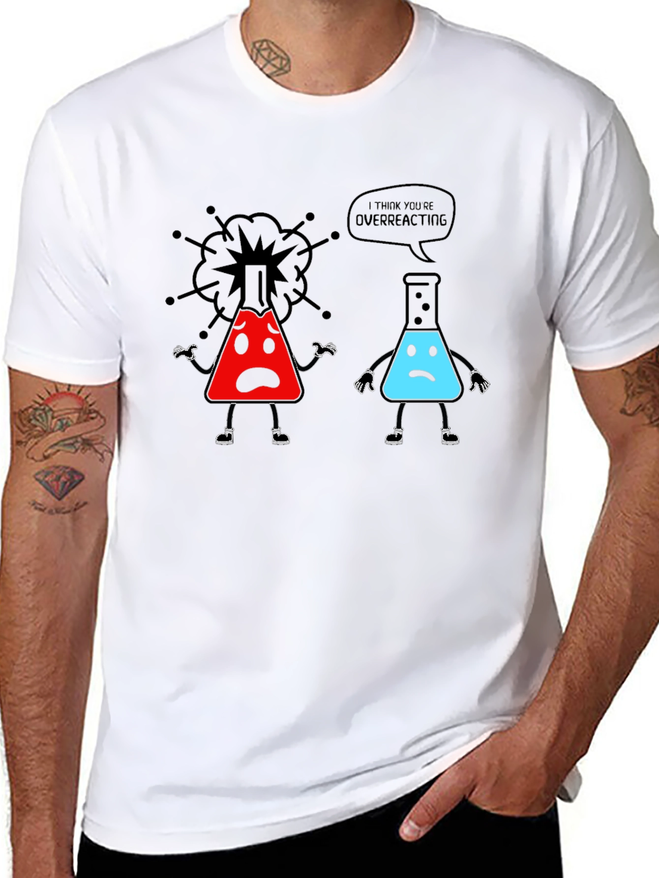 Overreacting Science T-Shirt - Funny Chemistry Tee