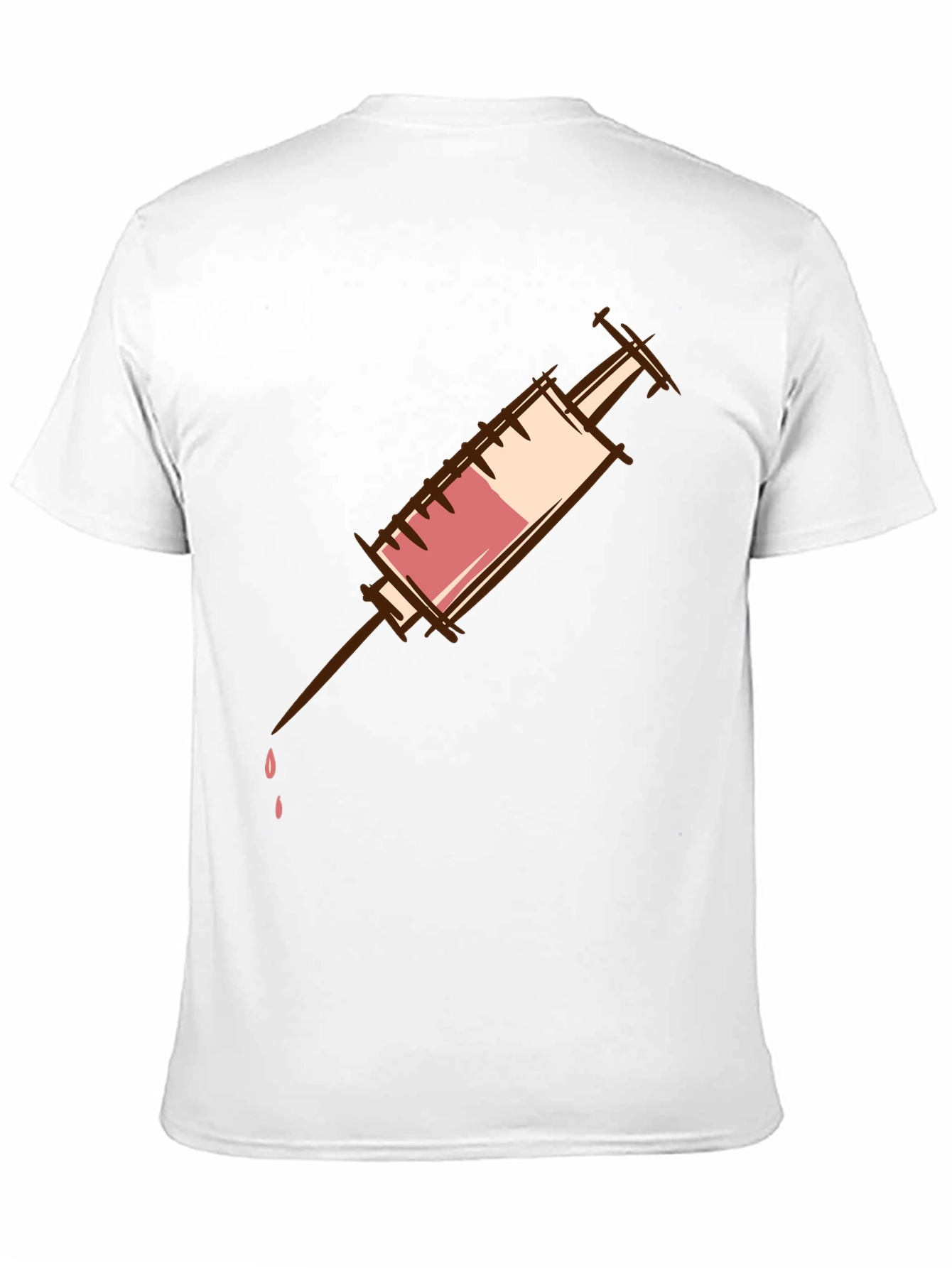 Syringe Graphic T-Shirt - Unisex Cotton Tee