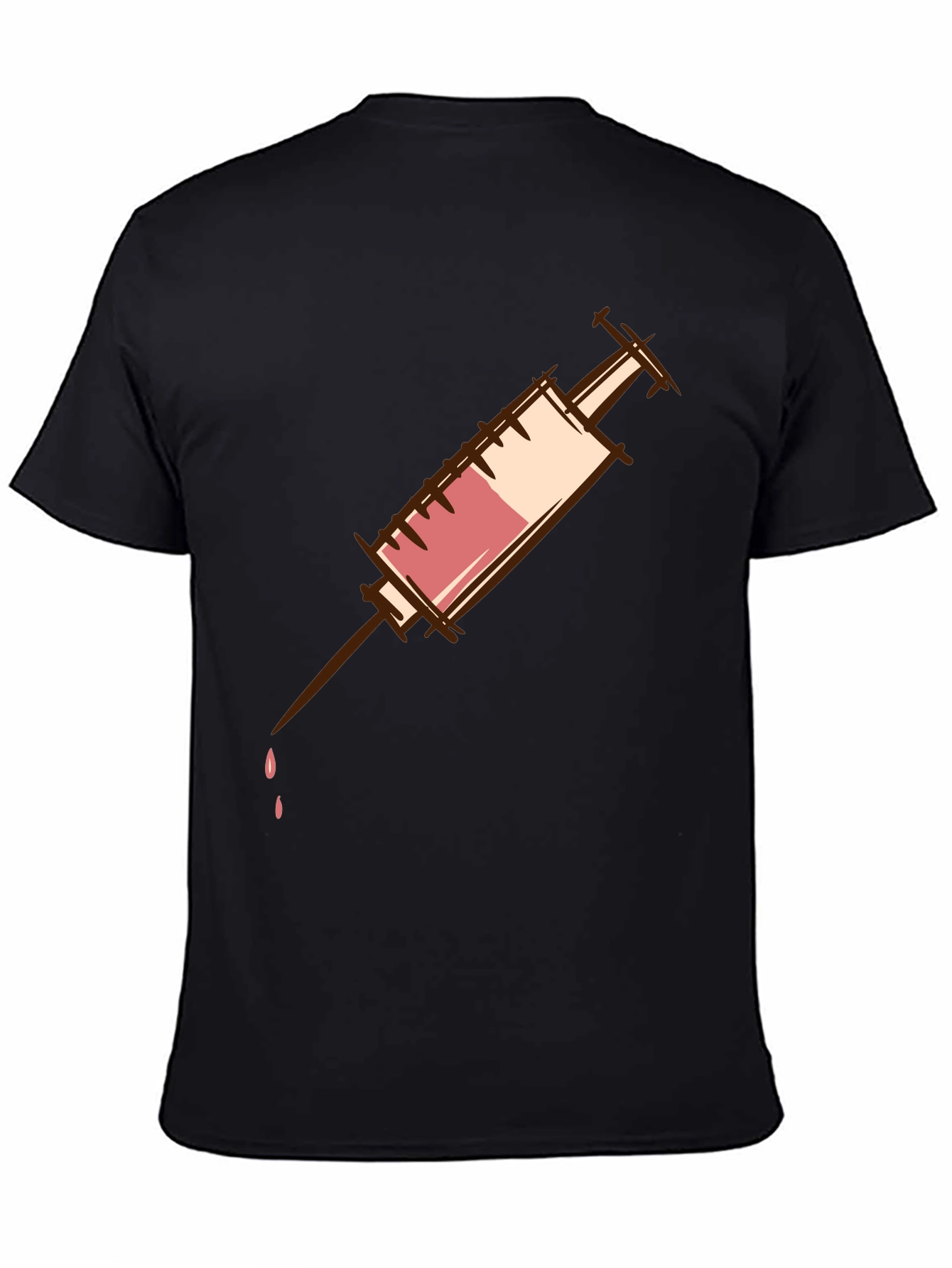 Syringe Graphic T-Shirt - Unisex Cotton Tee
