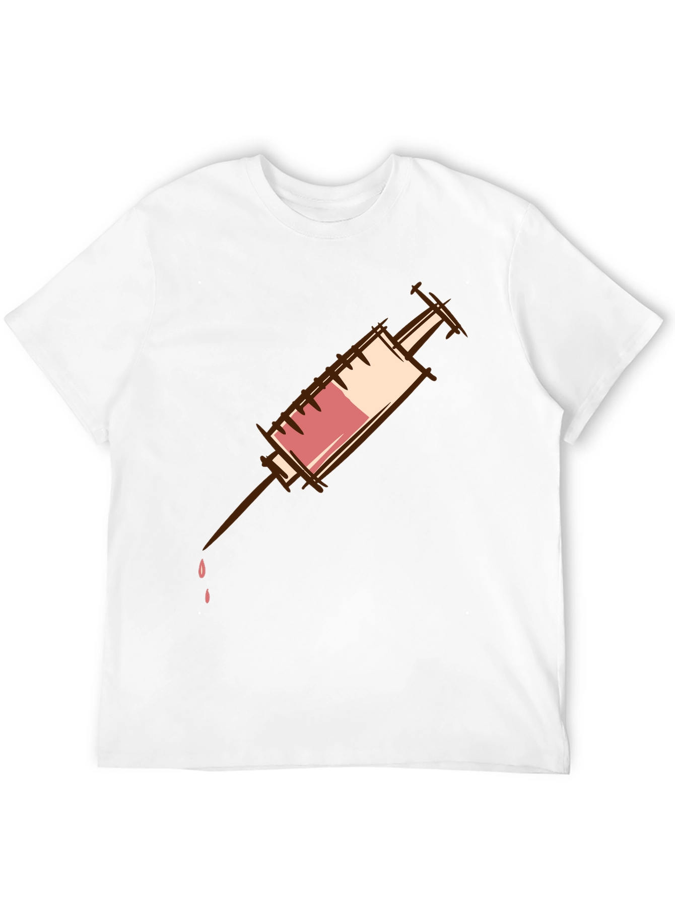 Syringe Graphic T-Shirt - Unisex Cotton Tee