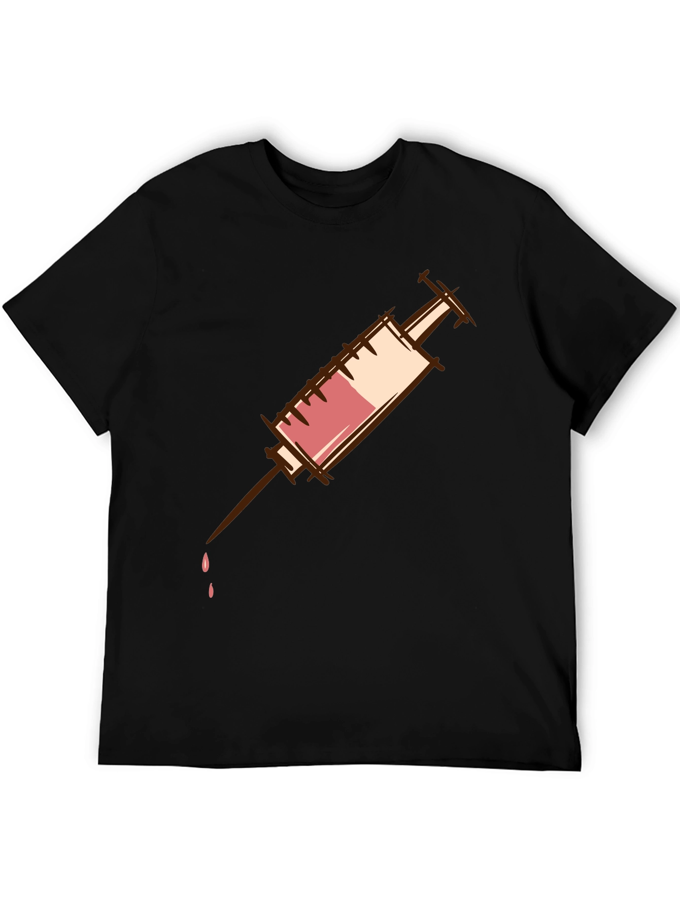 Syringe Graphic T-Shirt - Unisex Cotton Tee