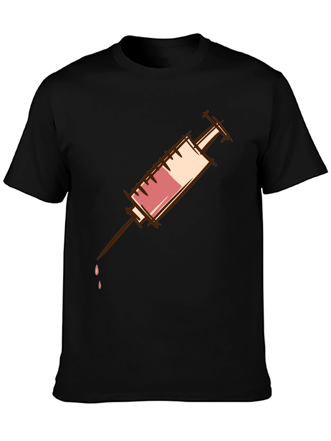 Syringe Graphic T-Shirt - Unisex Cotton Tee