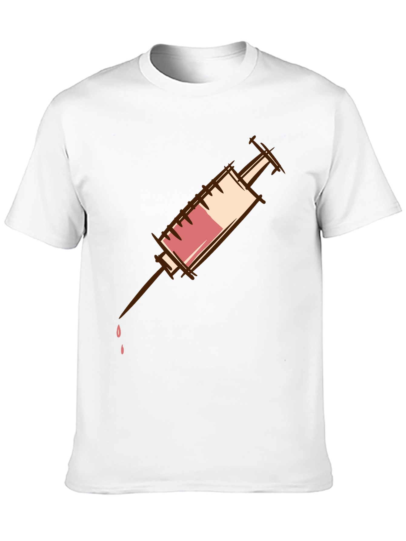 Syringe Graphic T-Shirt - Unisex Cotton Tee