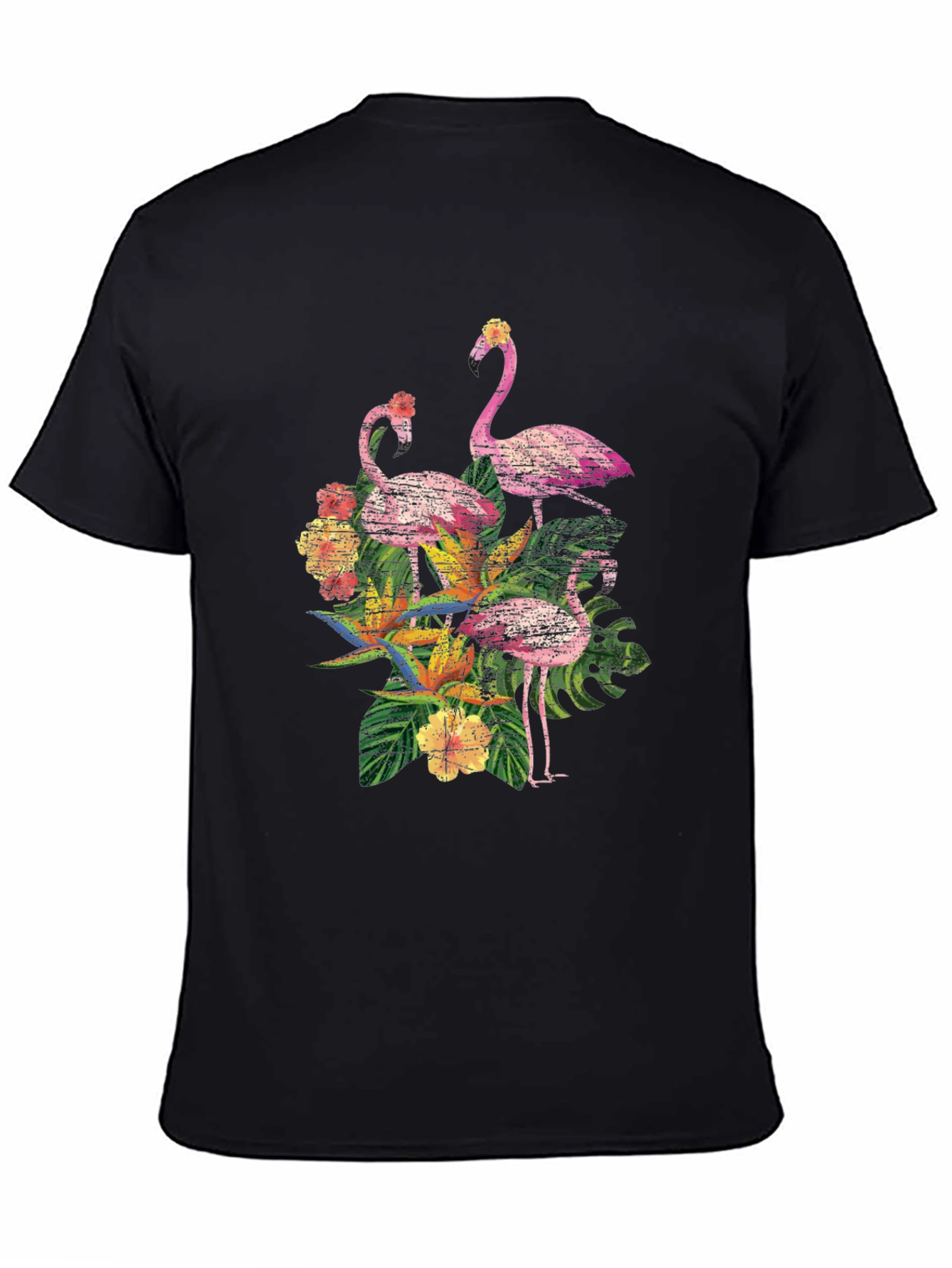 Tropical Flamingo Graphic Tee - Island Vibes