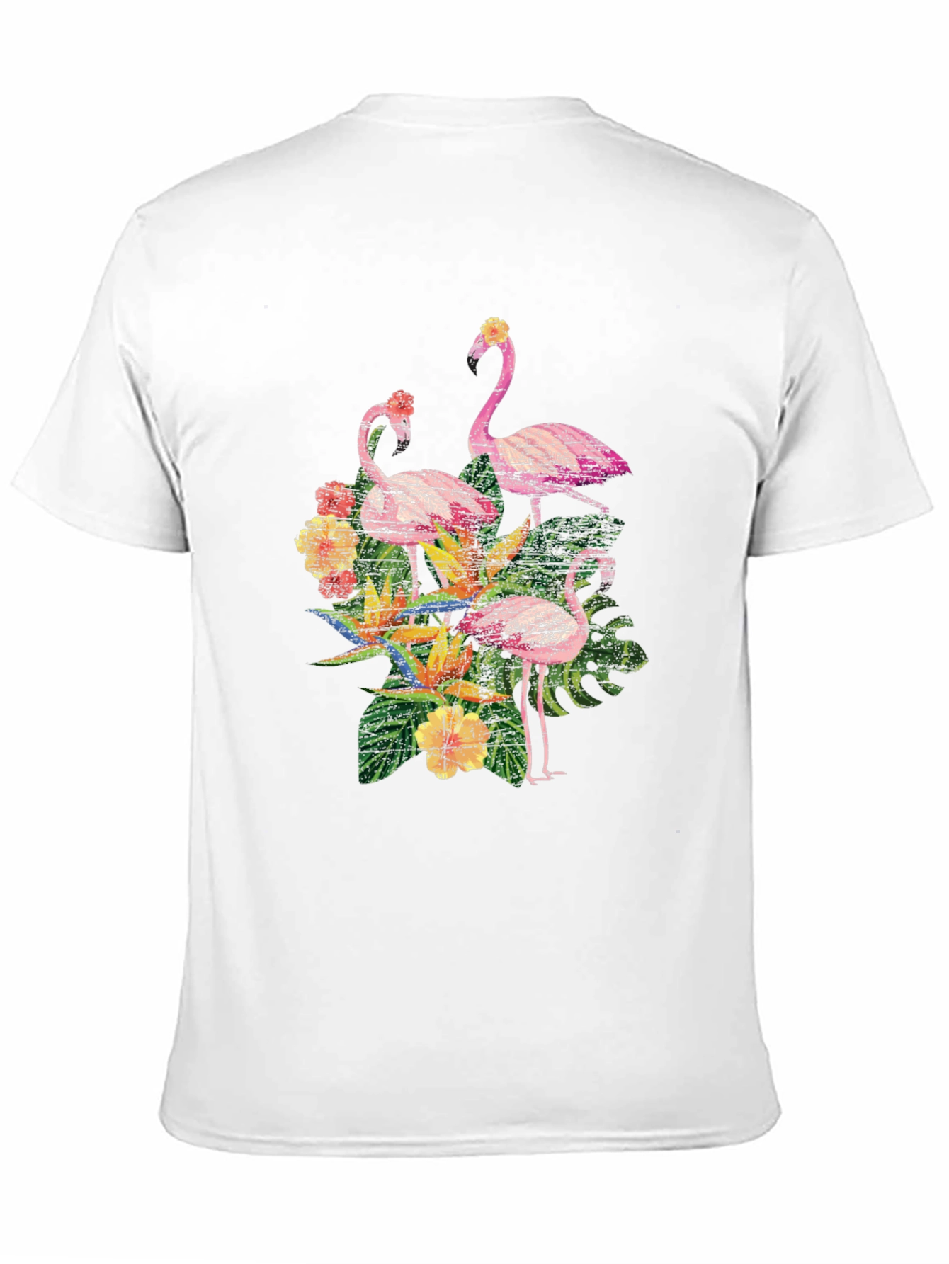 Tropical Flamingo Graphic Tee - Island Vibes