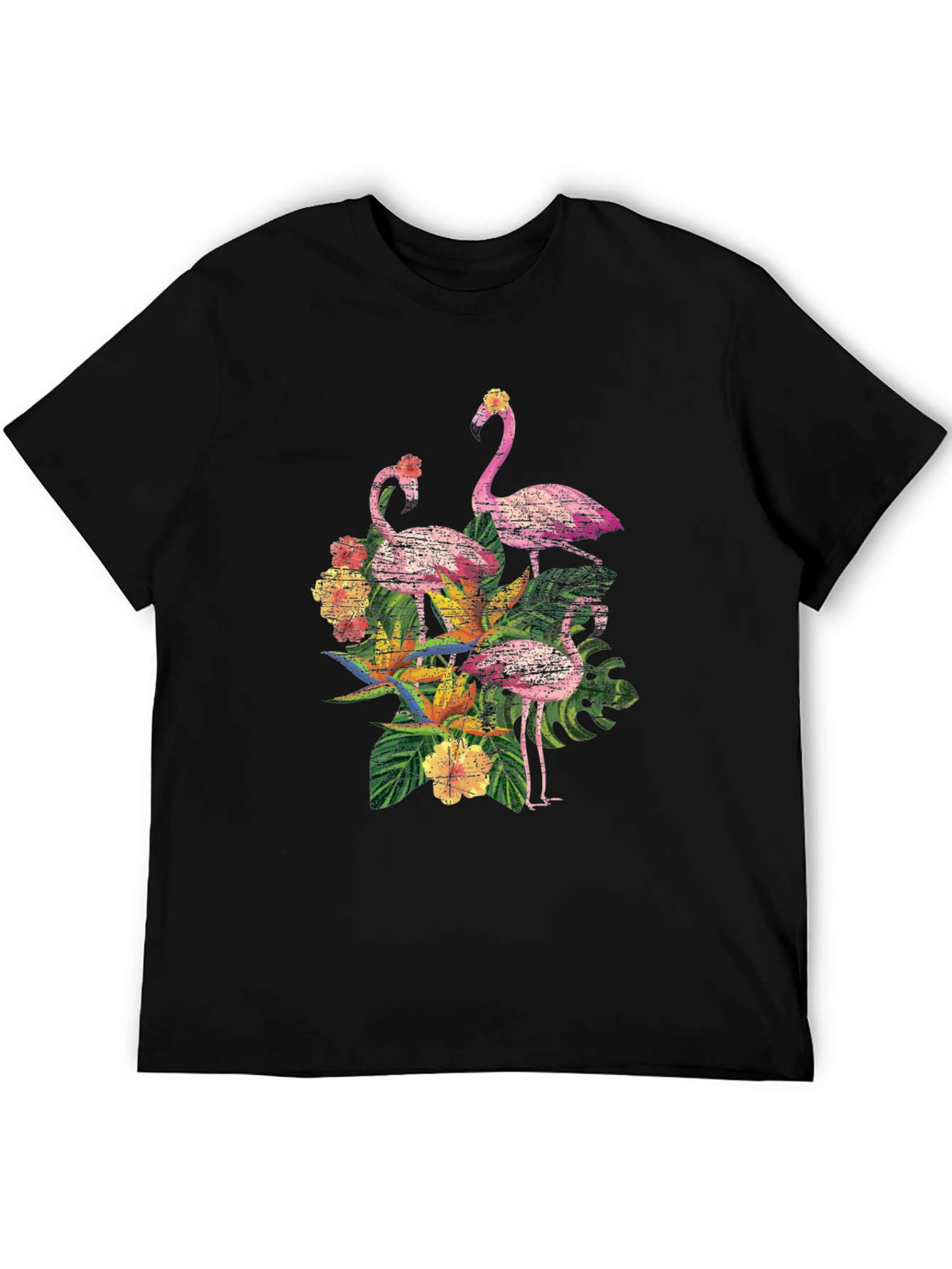Tropical Flamingo Graphic Tee - Island Vibes