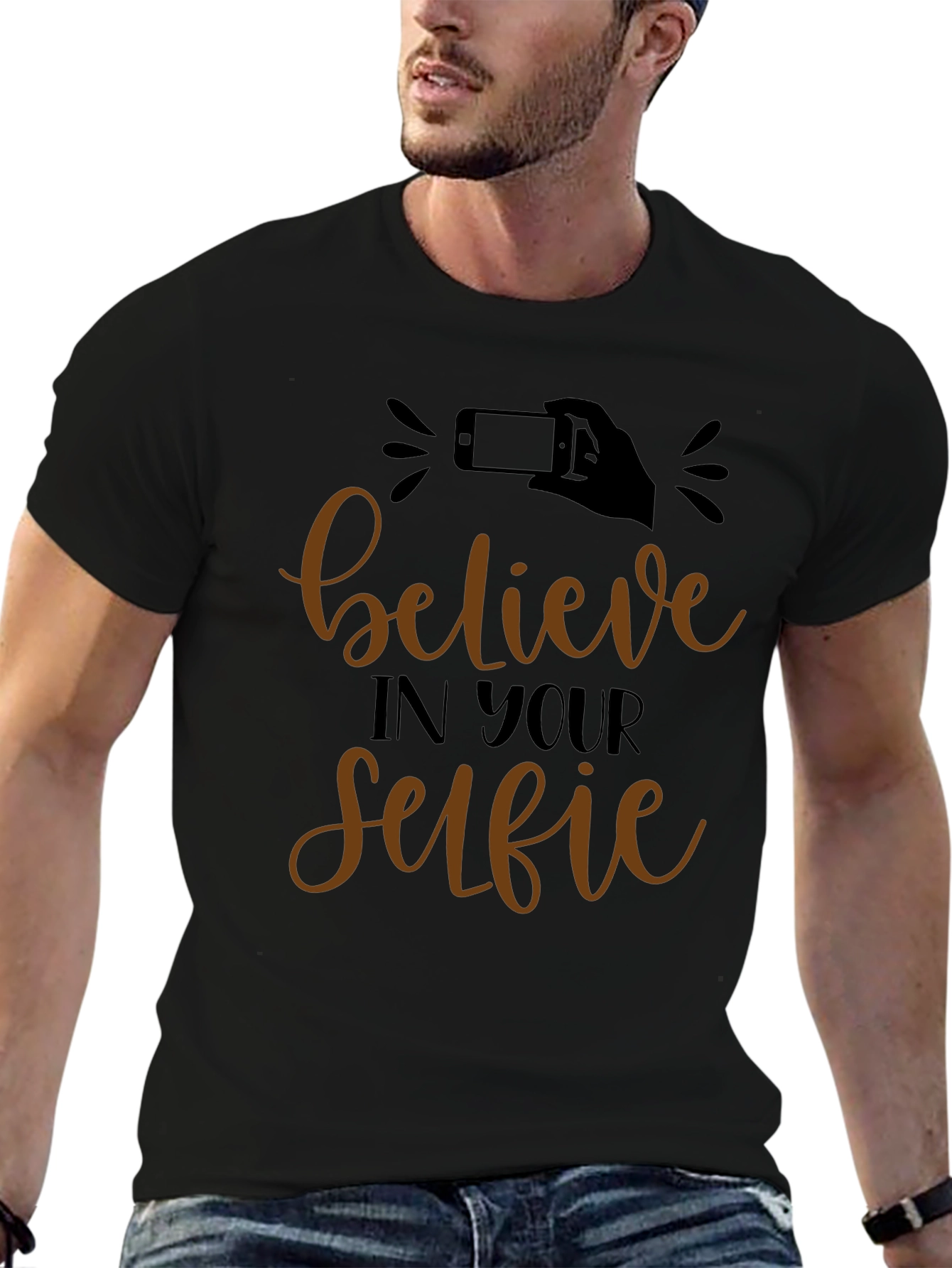Believe In Your Selfie Graphic Tee