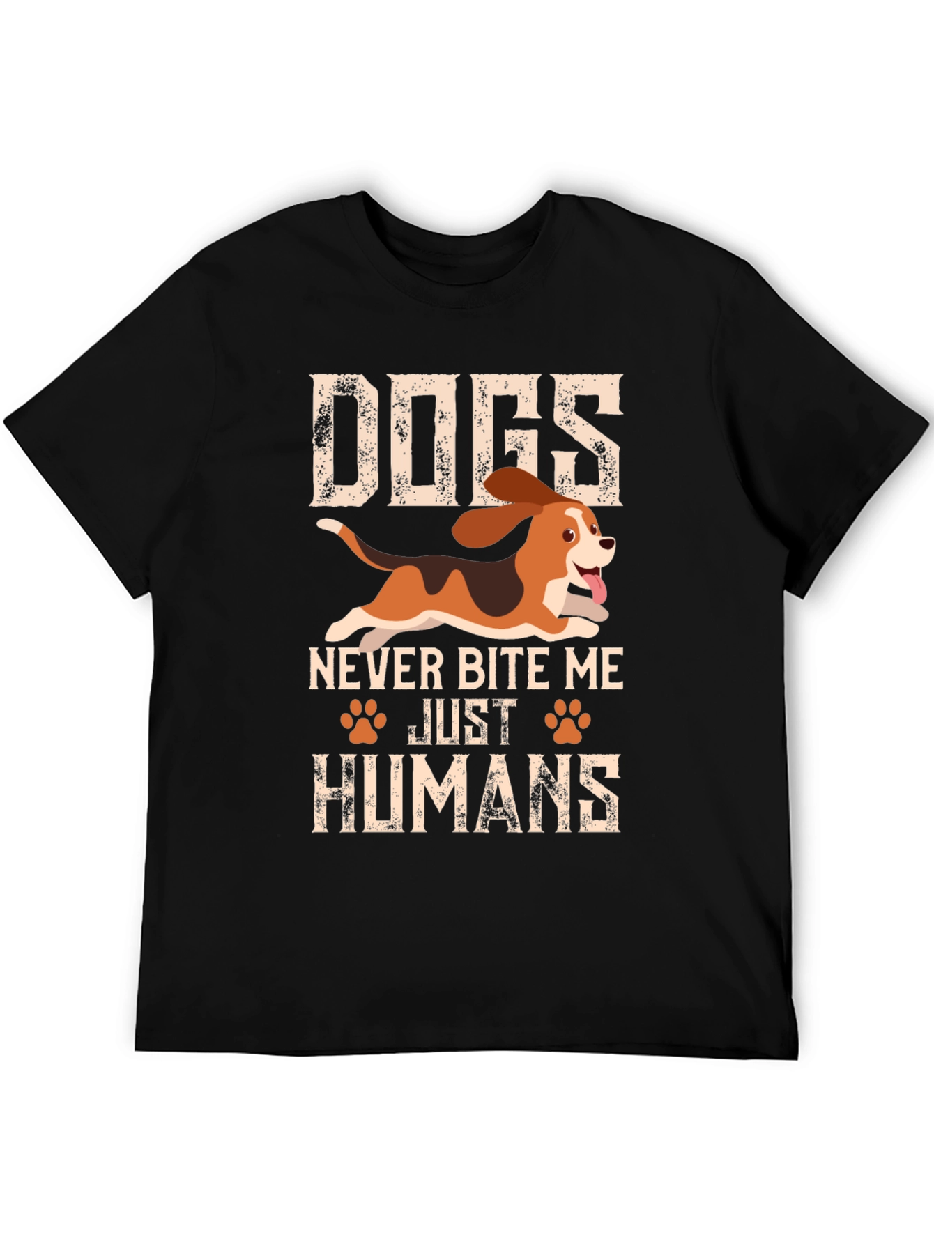 Dogs Never Bite Me Funny T-Shirt