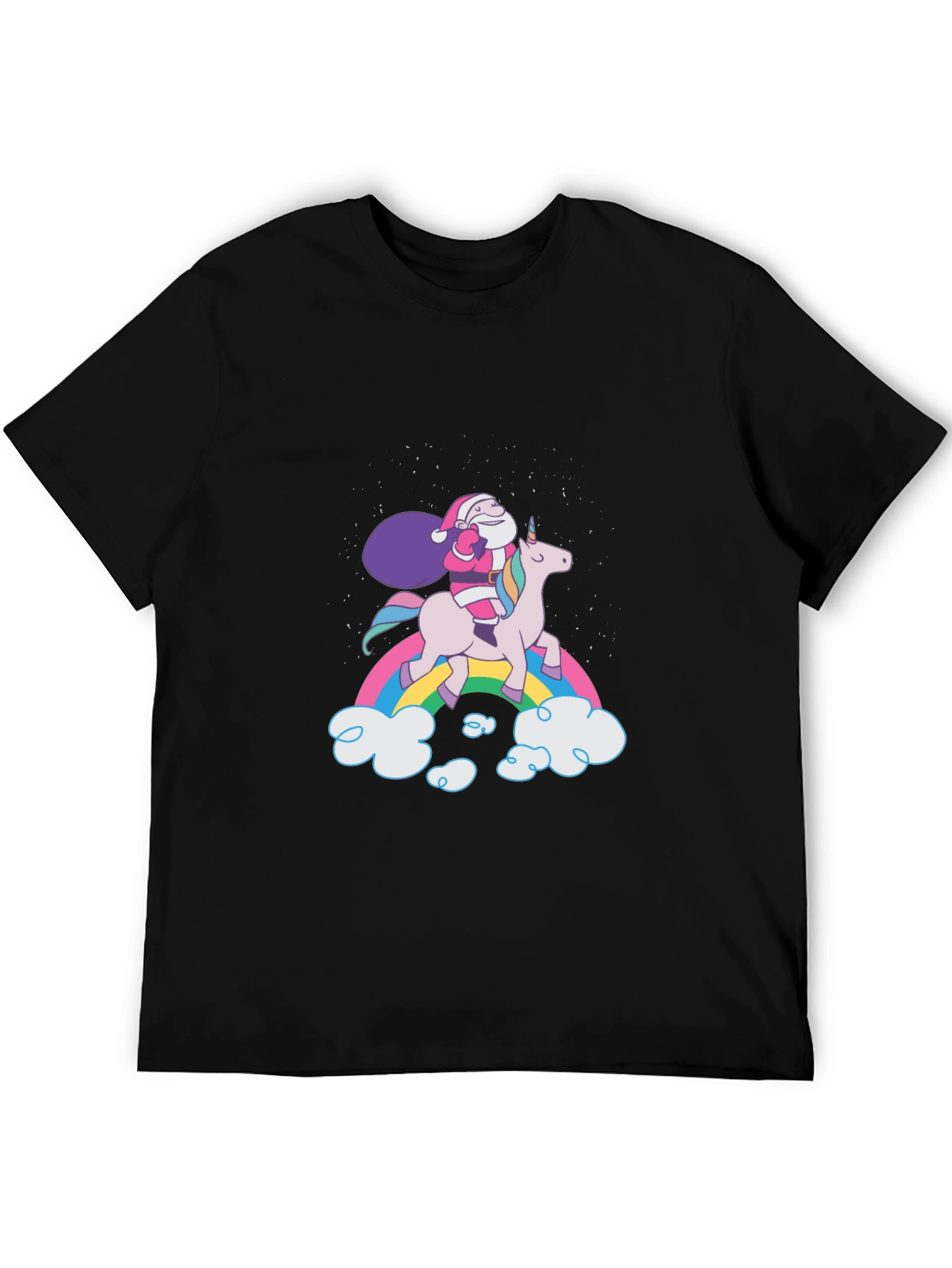Santa Riding Unicorn T-Shirt