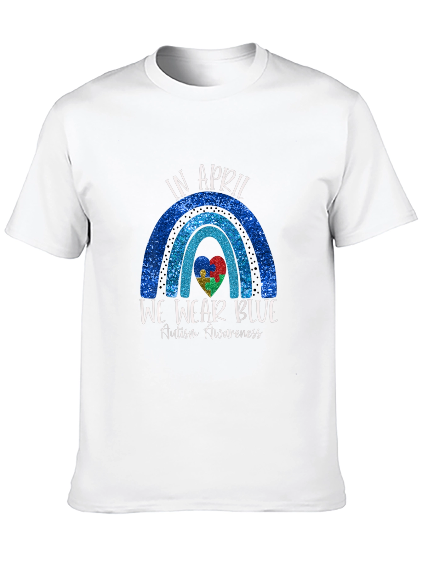 Autism Awareness T-Shirt - In April We Wear Blue