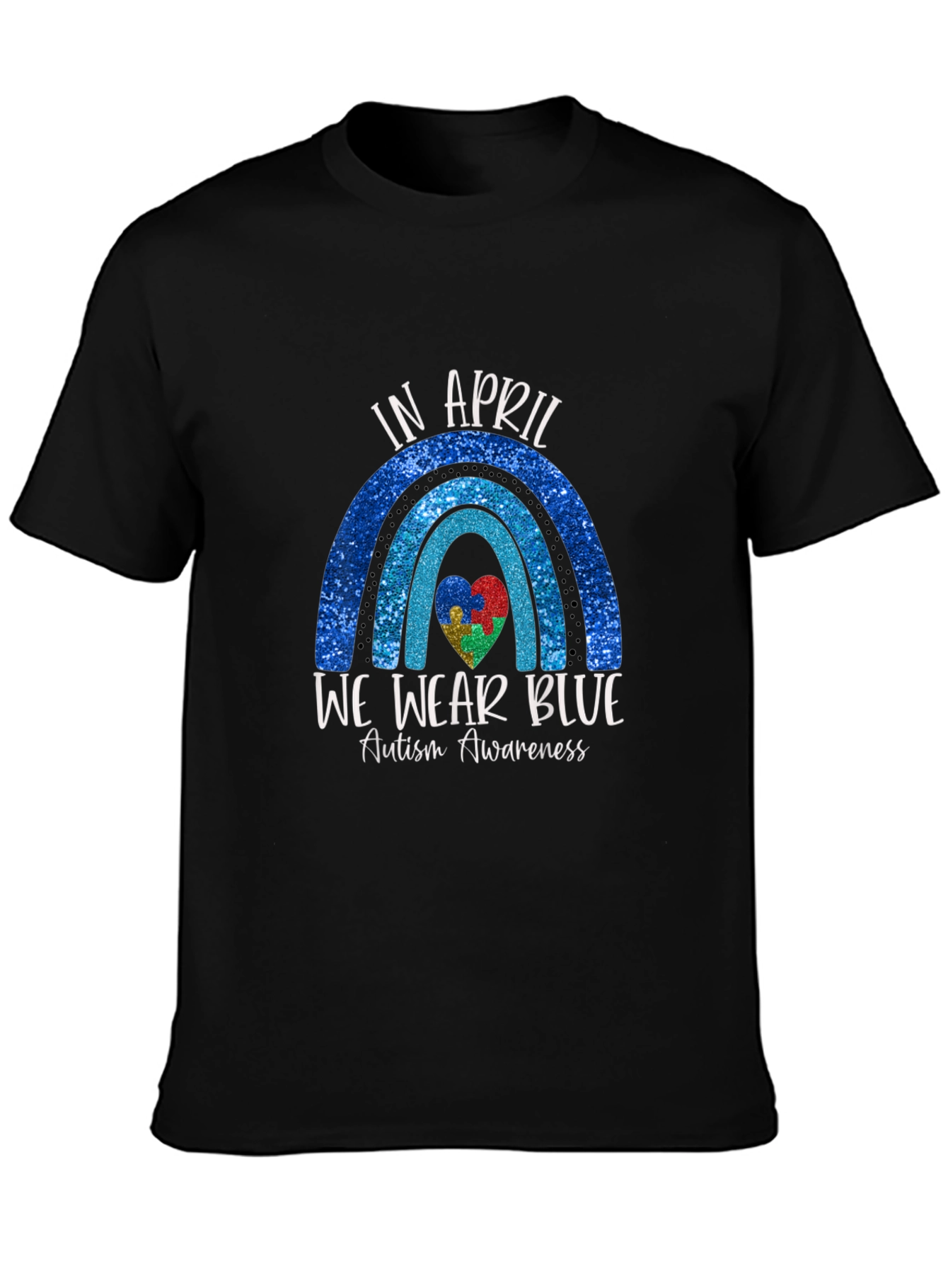 Autism Awareness T-Shirt - In April We Wear Blue