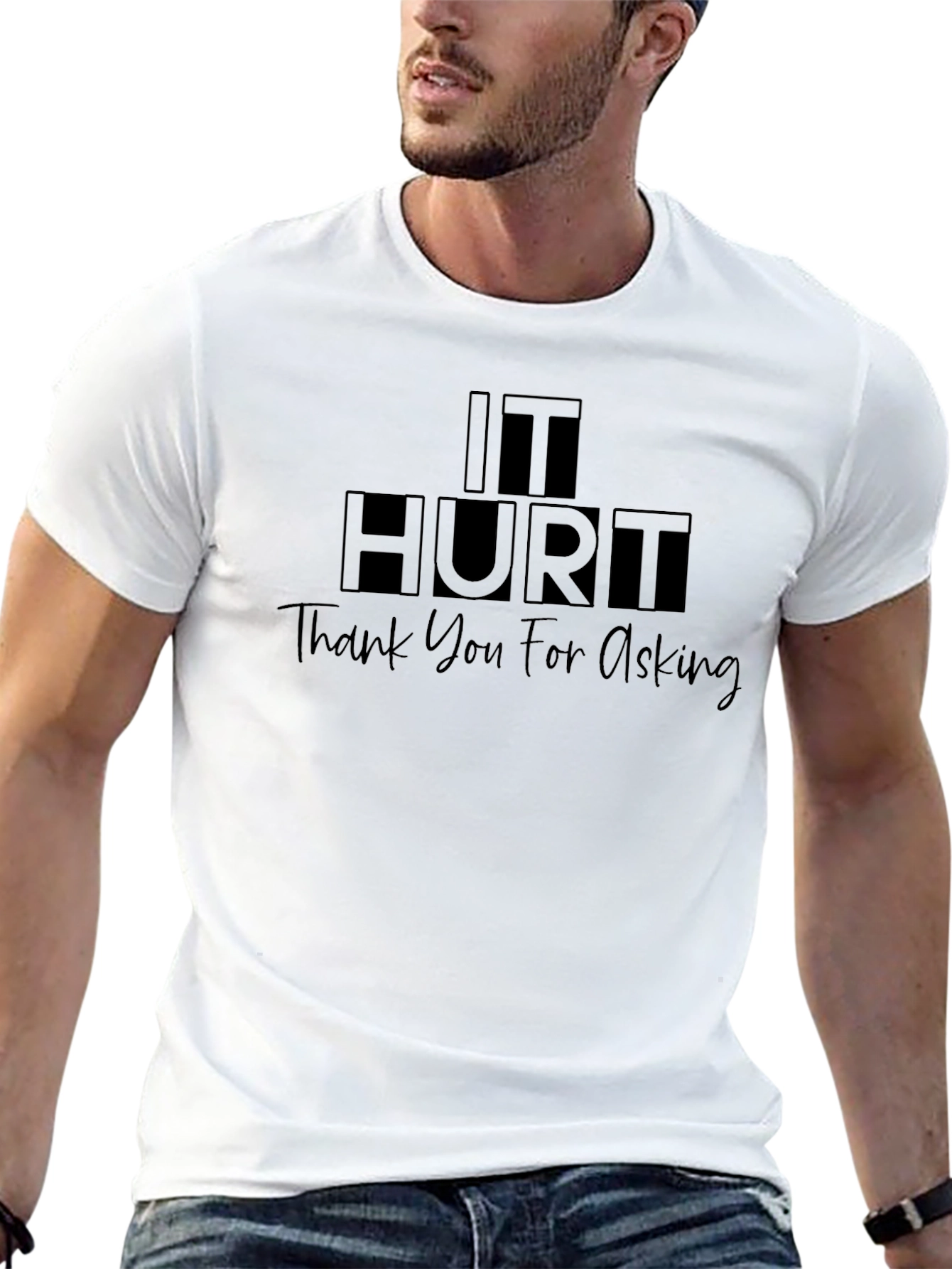 It Hurt Graphic Tee - Mens Black T-Shirt