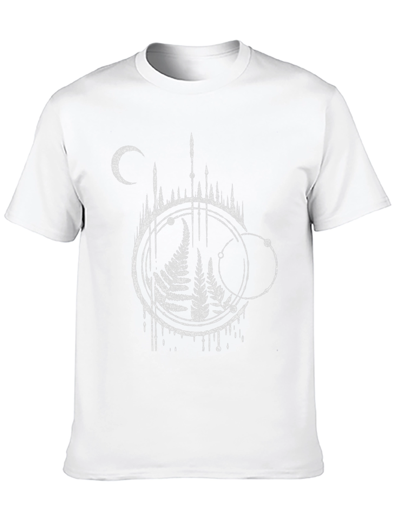 Fern & Moon Graphic Tee - Black Cotton Blend