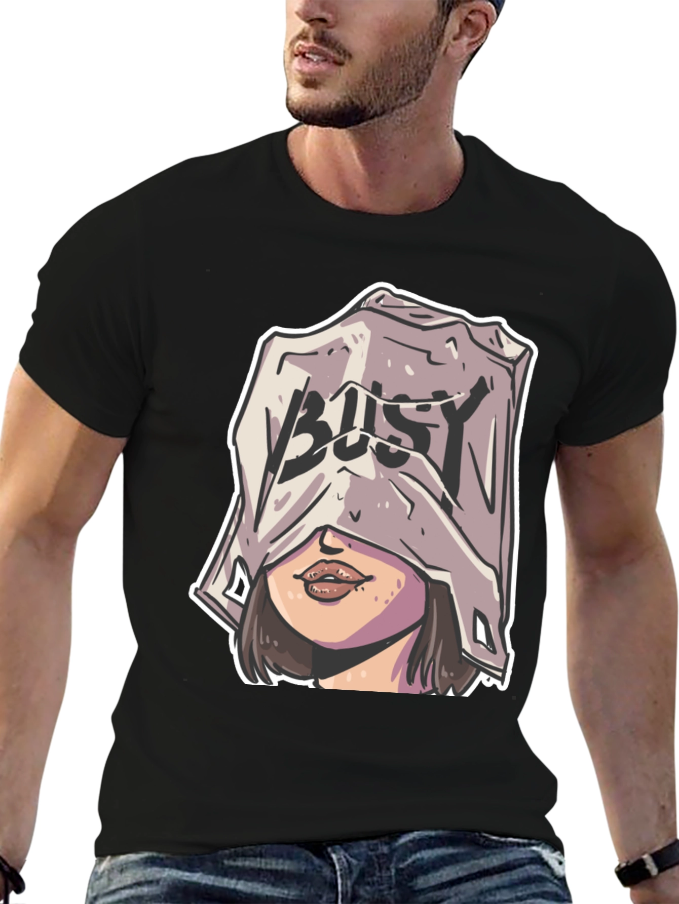 Busy Graphic T-Shirt - Modern Streetwear