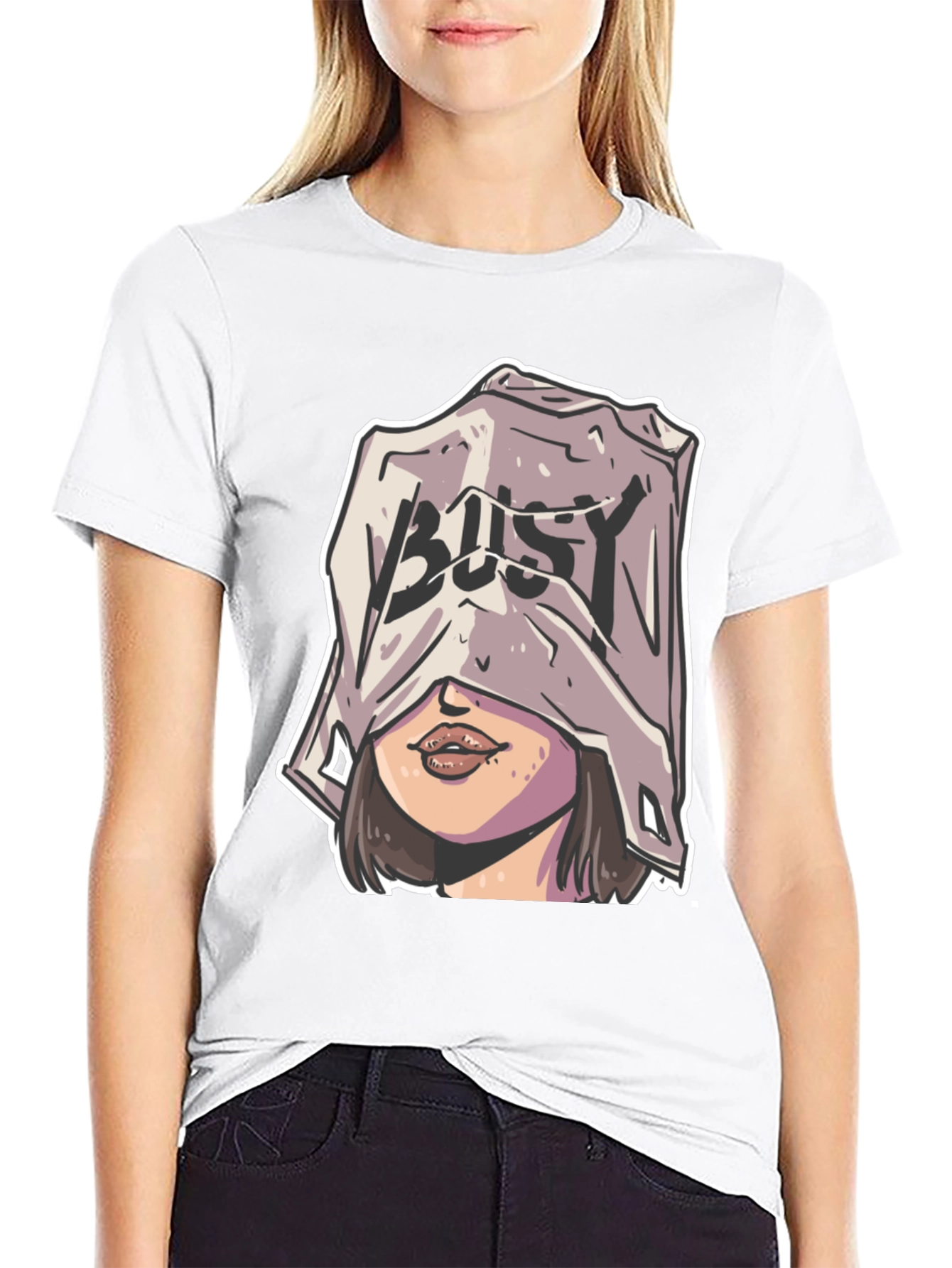 Busy Graphic T-Shirt - Modern Streetwear
