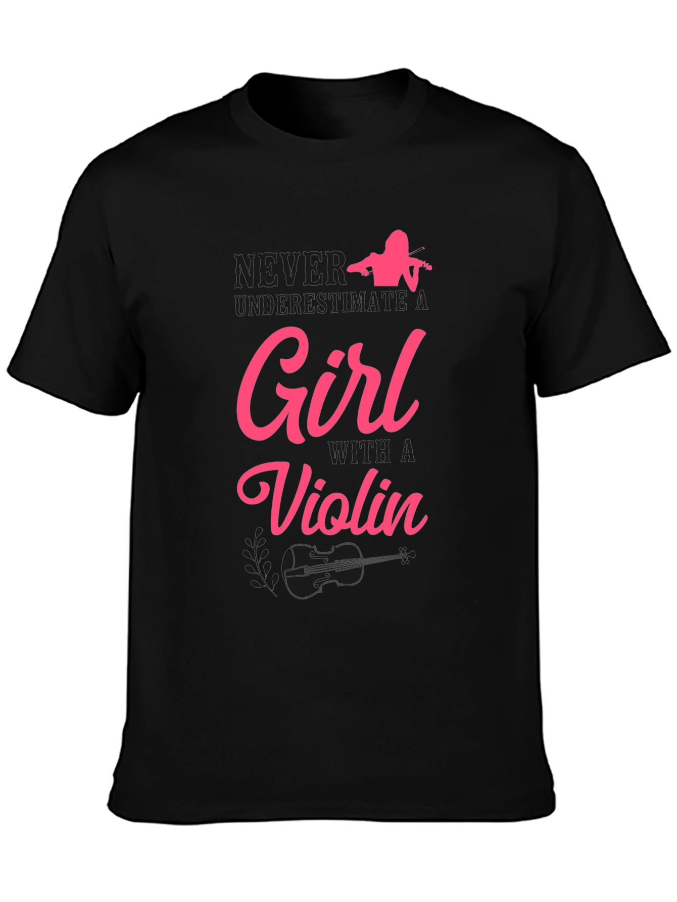 Girl with a Violin Graphic T-Shirt