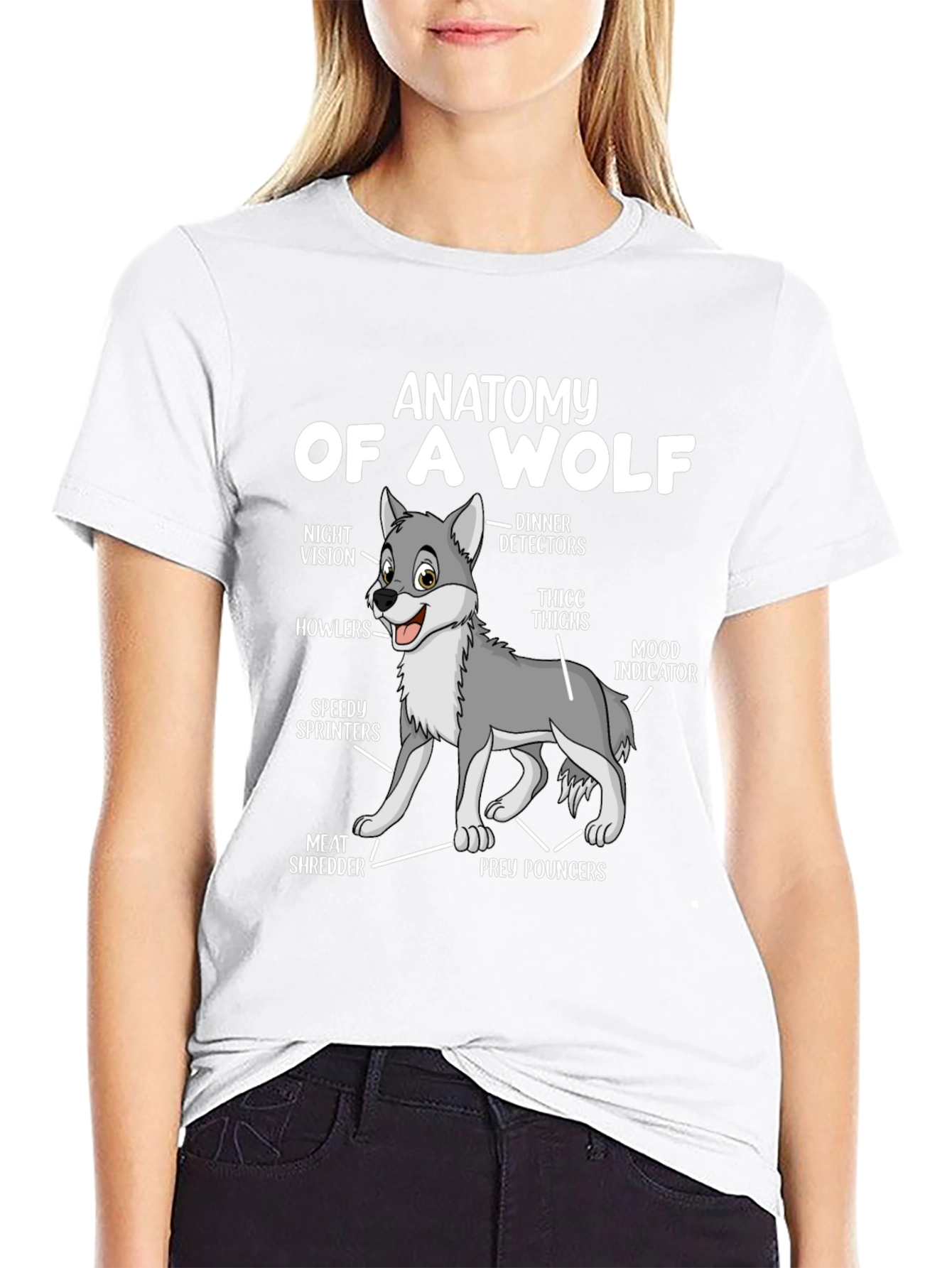 Anatomy of a Wolf T-Shirt - Funny Animal Tee