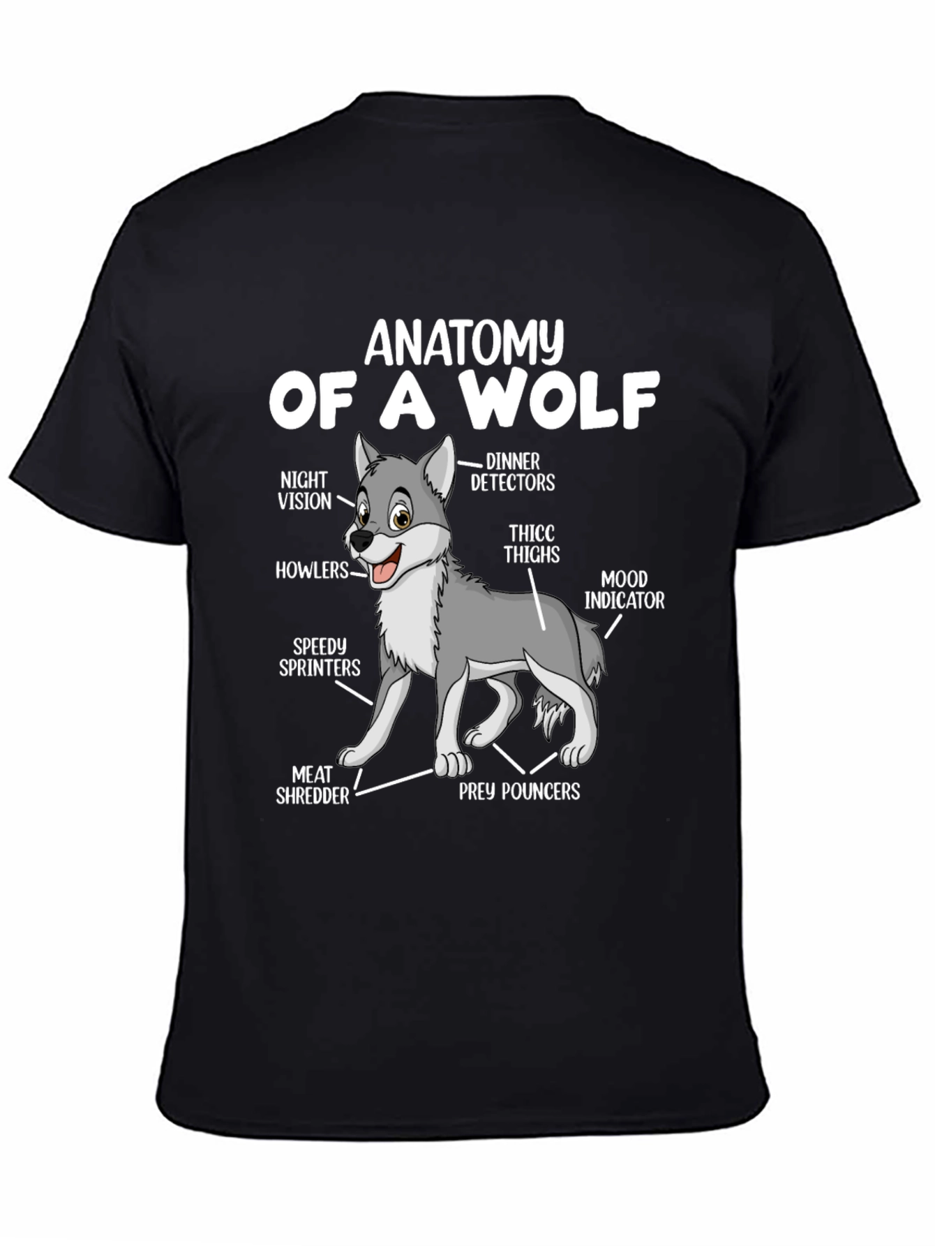 Anatomy of a Wolf T-Shirt - Funny Animal Tee