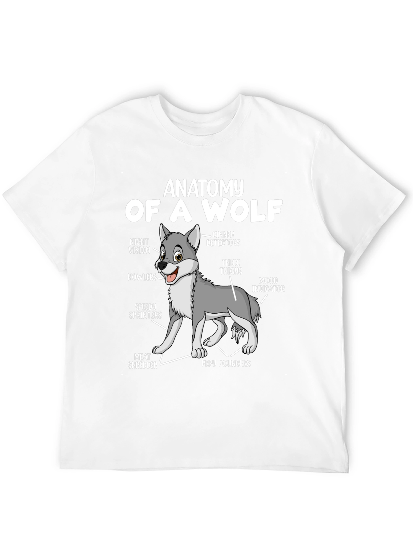 Anatomy of a Wolf T-Shirt - Funny Animal Tee