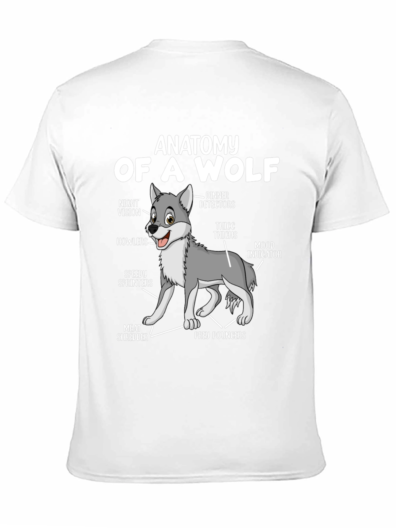 Anatomy of a Wolf T-Shirt - Funny Animal Tee