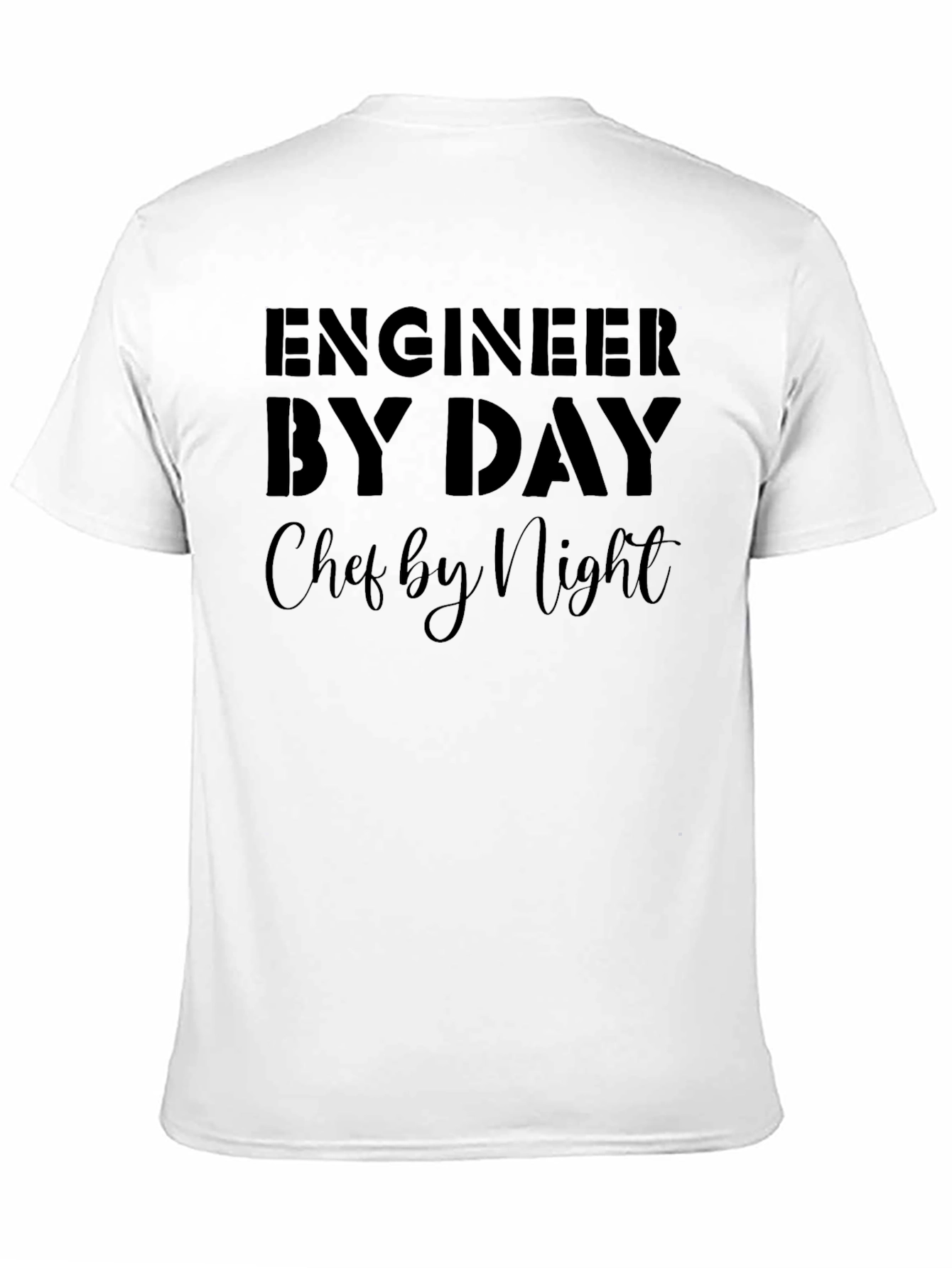 Engineer By Day Chef By Night Black T-Shirt